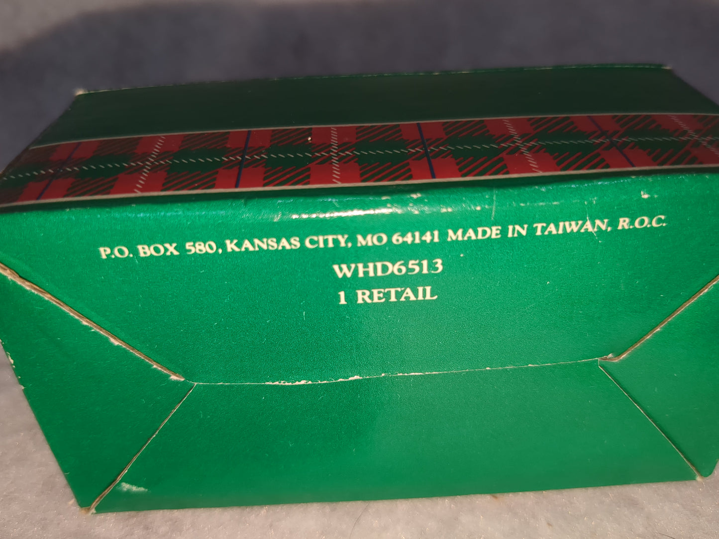 Vintage Scottish Plaid Set Of 4 Christmas Tree solid brass napkin rings br46