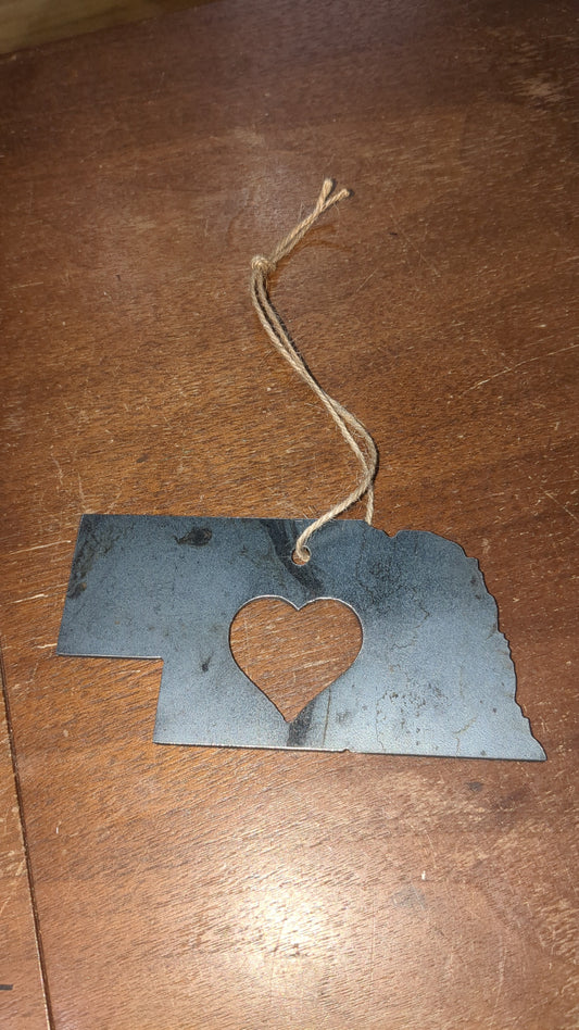 Metal State Ornaments: Nebraska