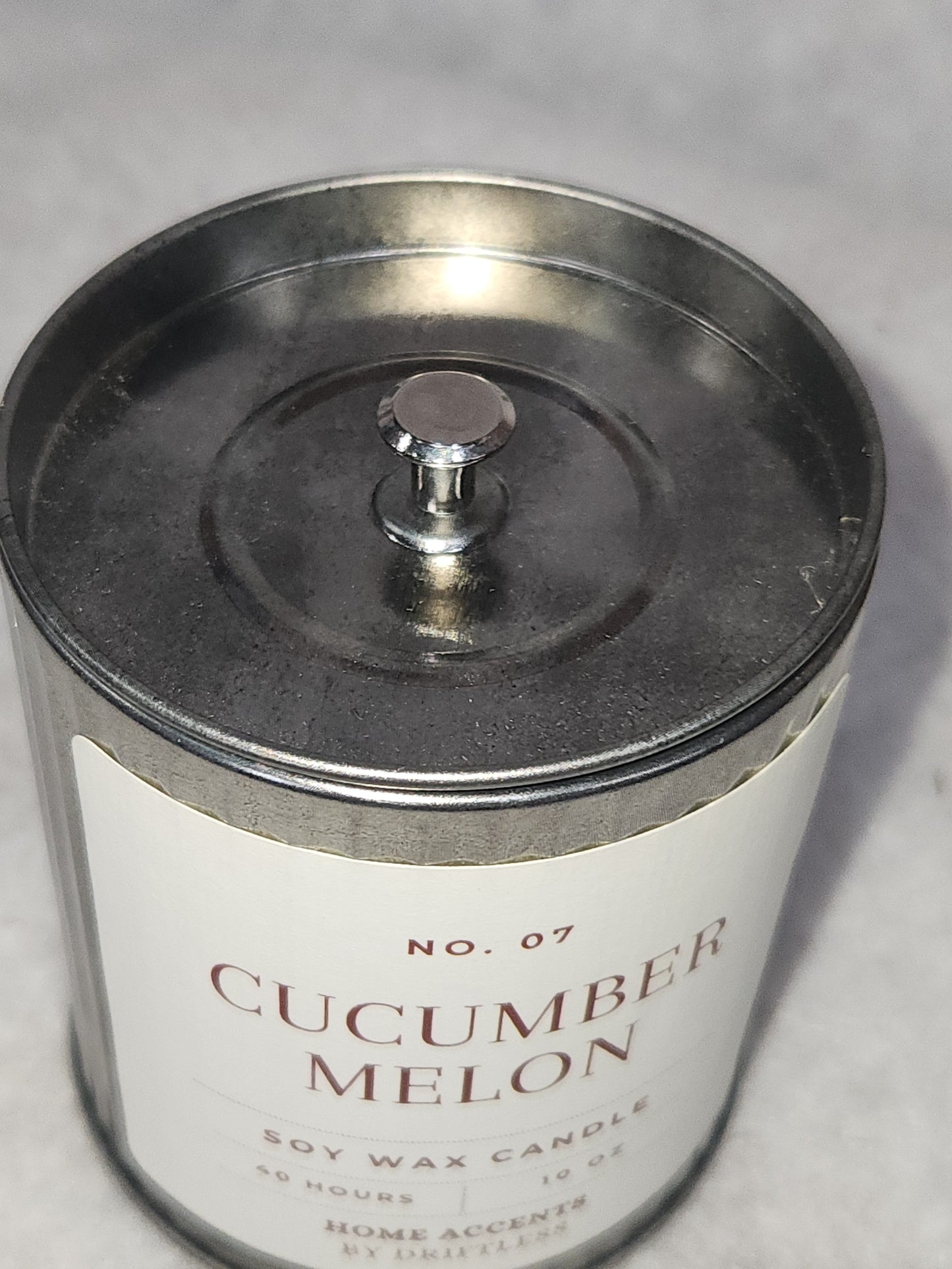 Home Accents Soy Wax Candle 10 oz Cucumber Melon cmc