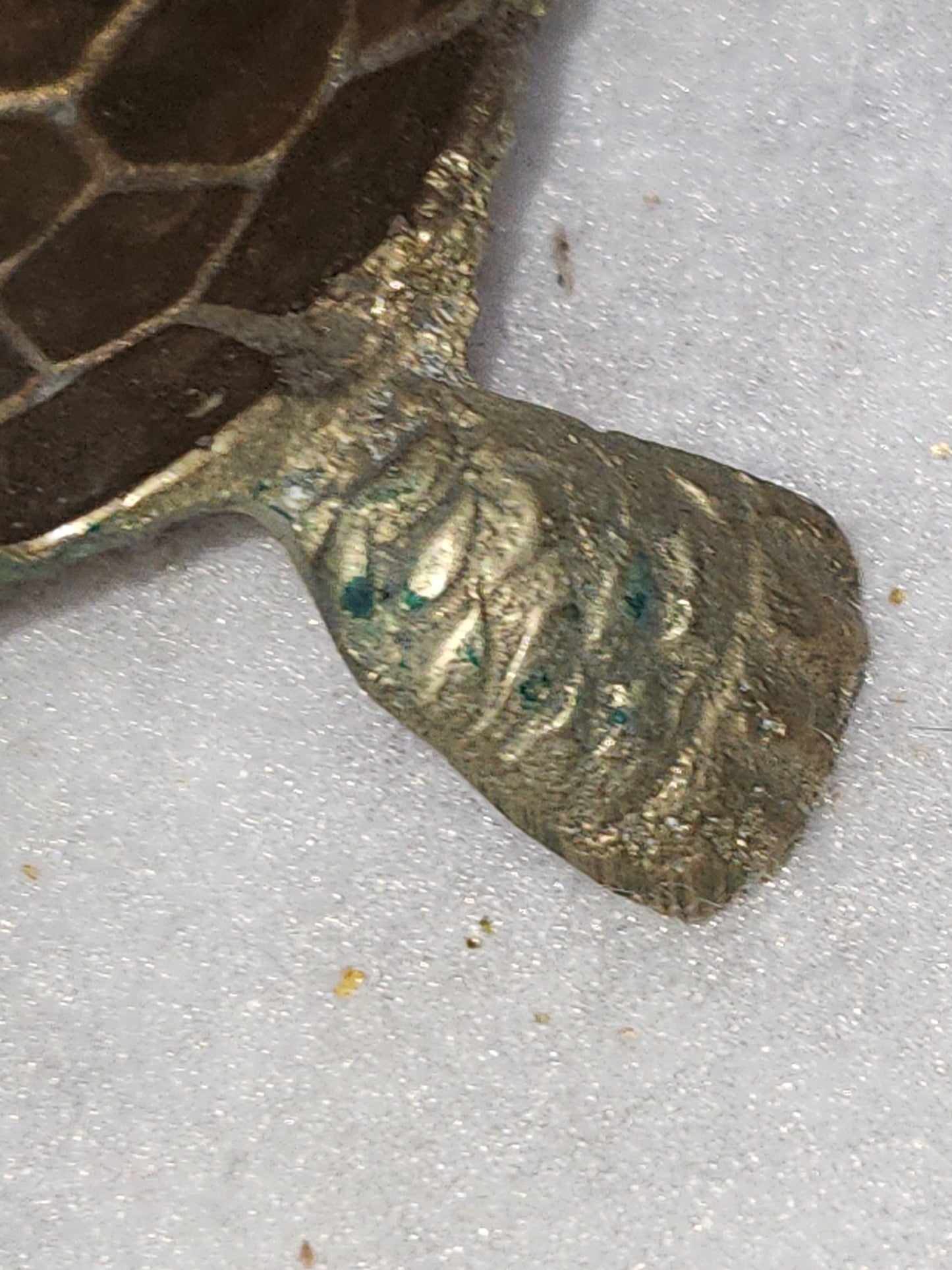 Vintage Solid Brass turtle trinket dish br120