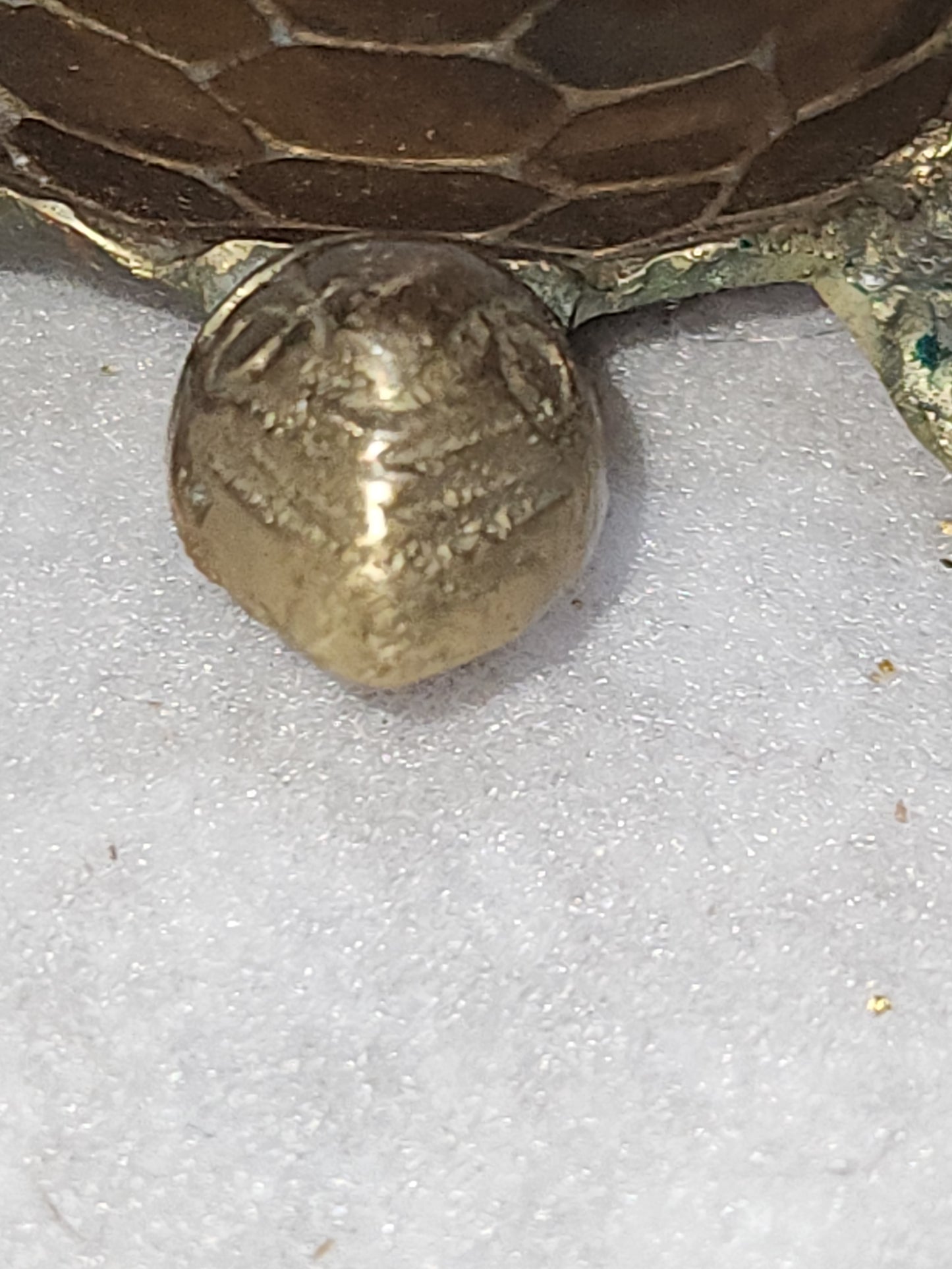 Vintage Solid Brass turtle trinket dish br120