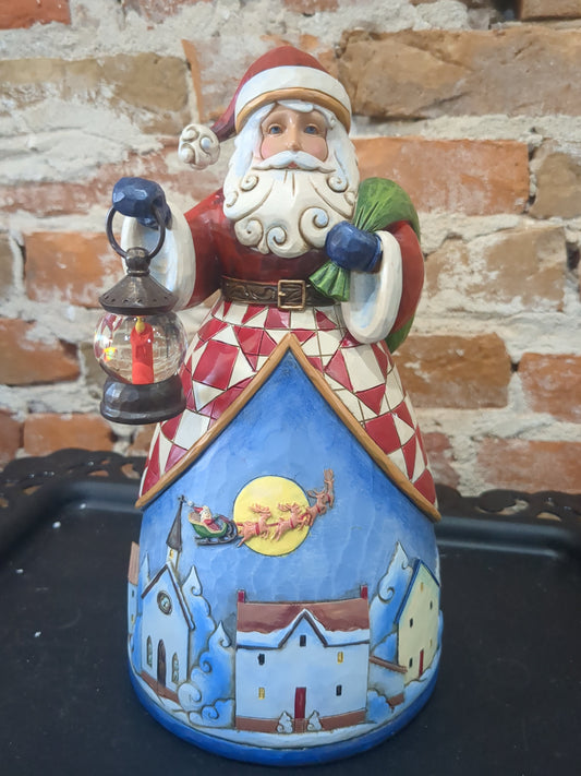 Jim Shore Heartwood Creek #4025489 And to all A Good Night Santa Village Scene