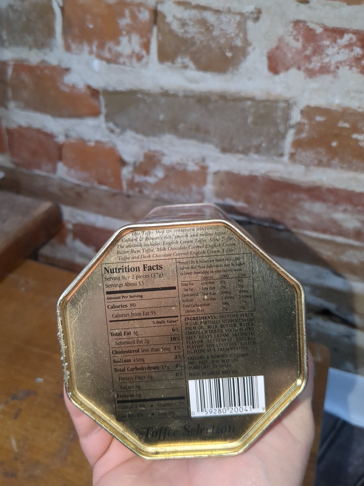 Tin13 vintage Callard and Bowser tin