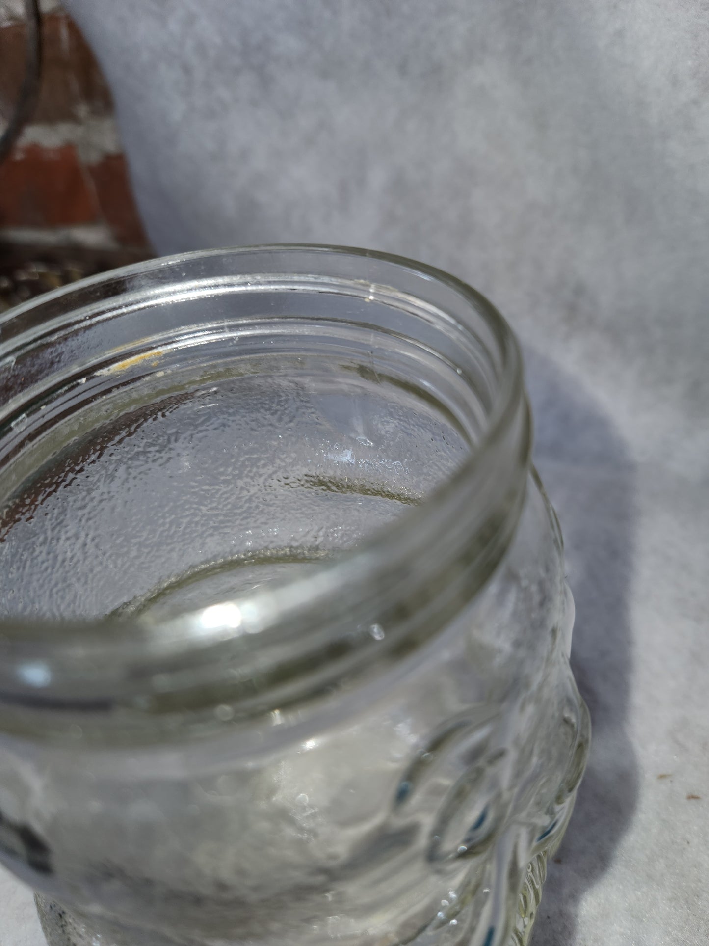 Vintage 1990 Skippy Peanut Butter- Beaver Glass Jar Bank- 100th Anniversary turquoise lid skj1