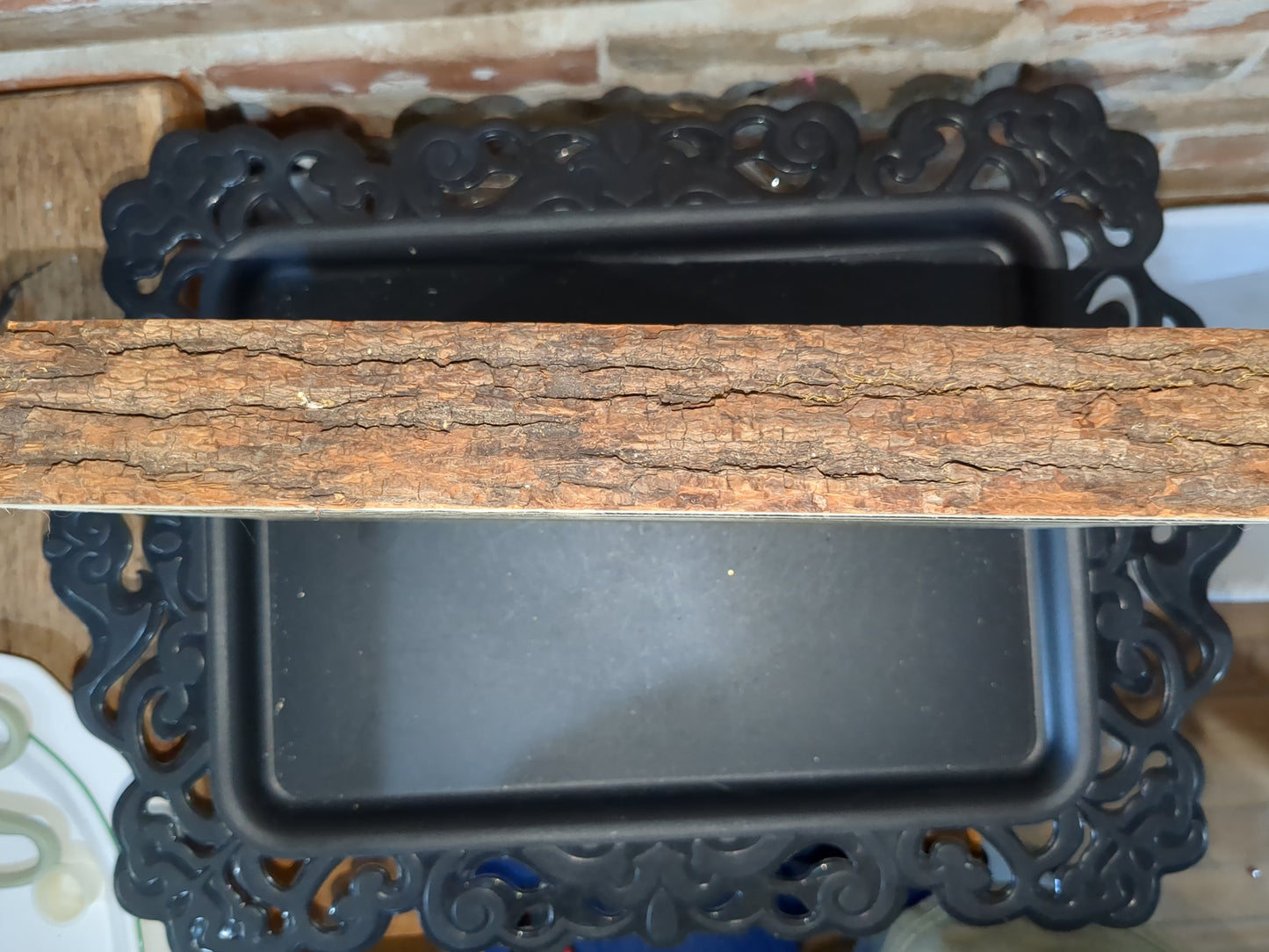 Live edge slab wood worn flag laser engraved ew52