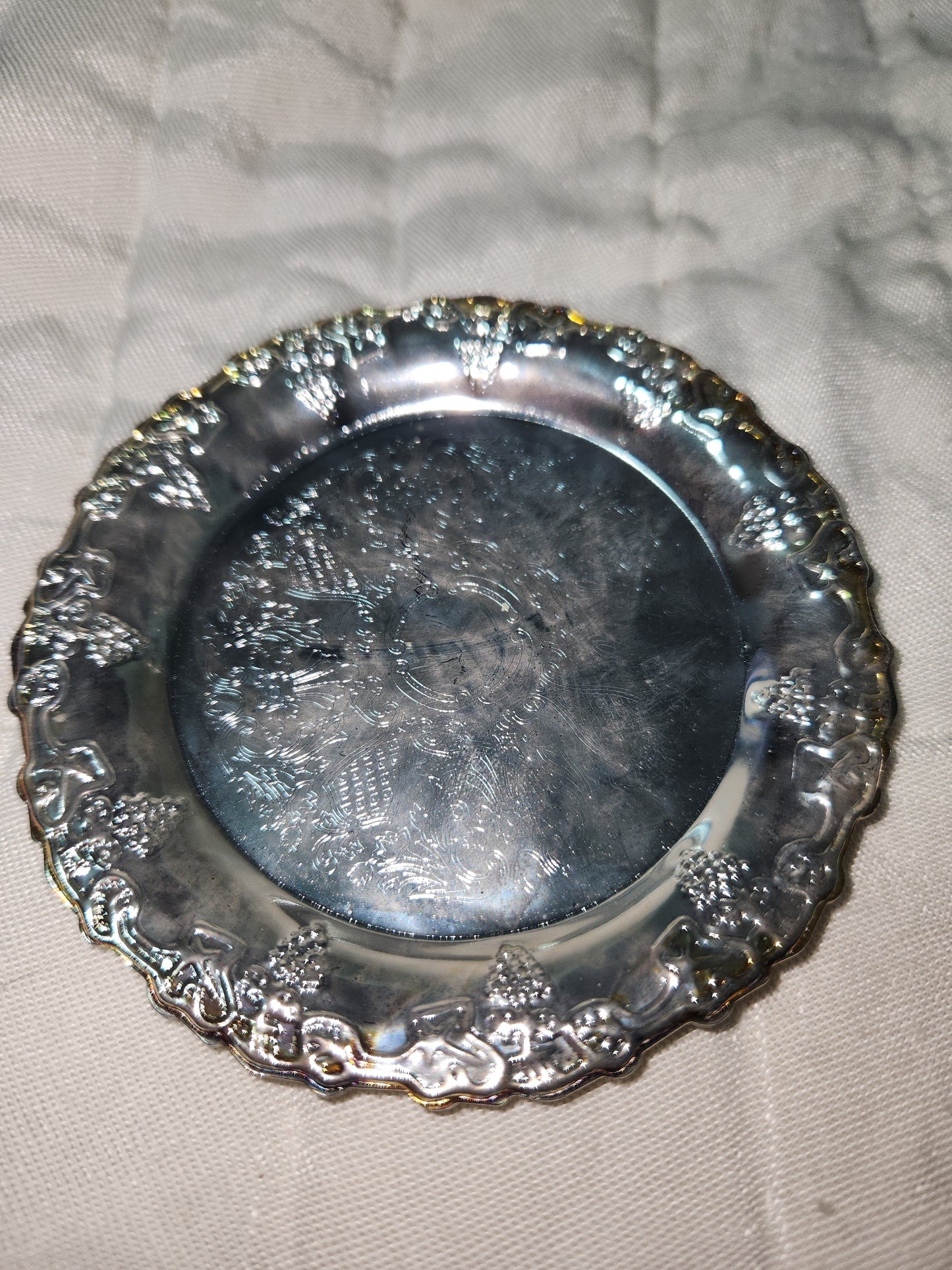 Vintage Set Of 4 Crea Milano Design silver-plated coaster set MCM