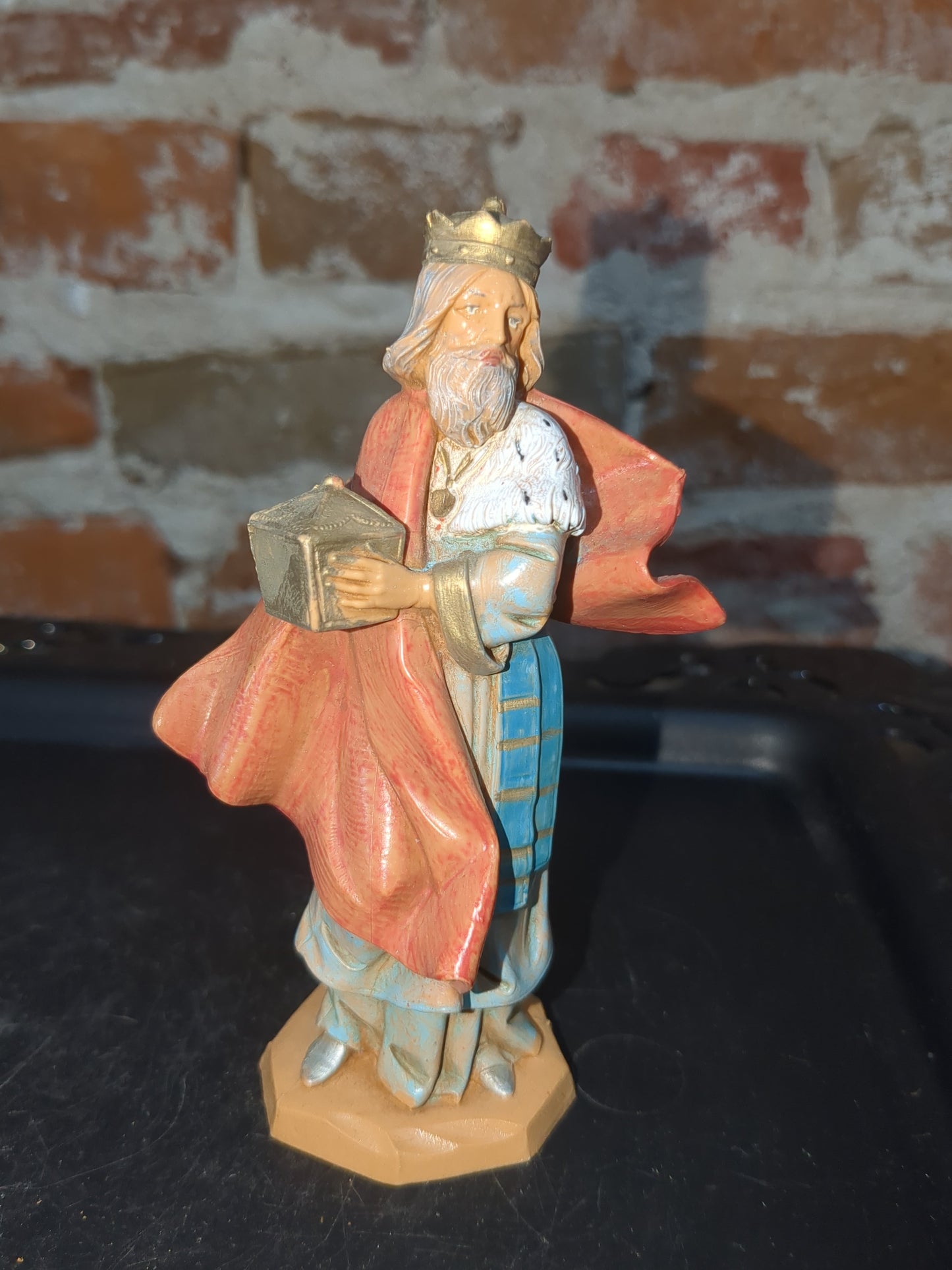 Vintage Fontanini 5" centennial collection nativity made in Italy Jesus Mary Joseph, wise men, camel, goat, sheep, Angel, John, Josiah, Naamah, stable fn79