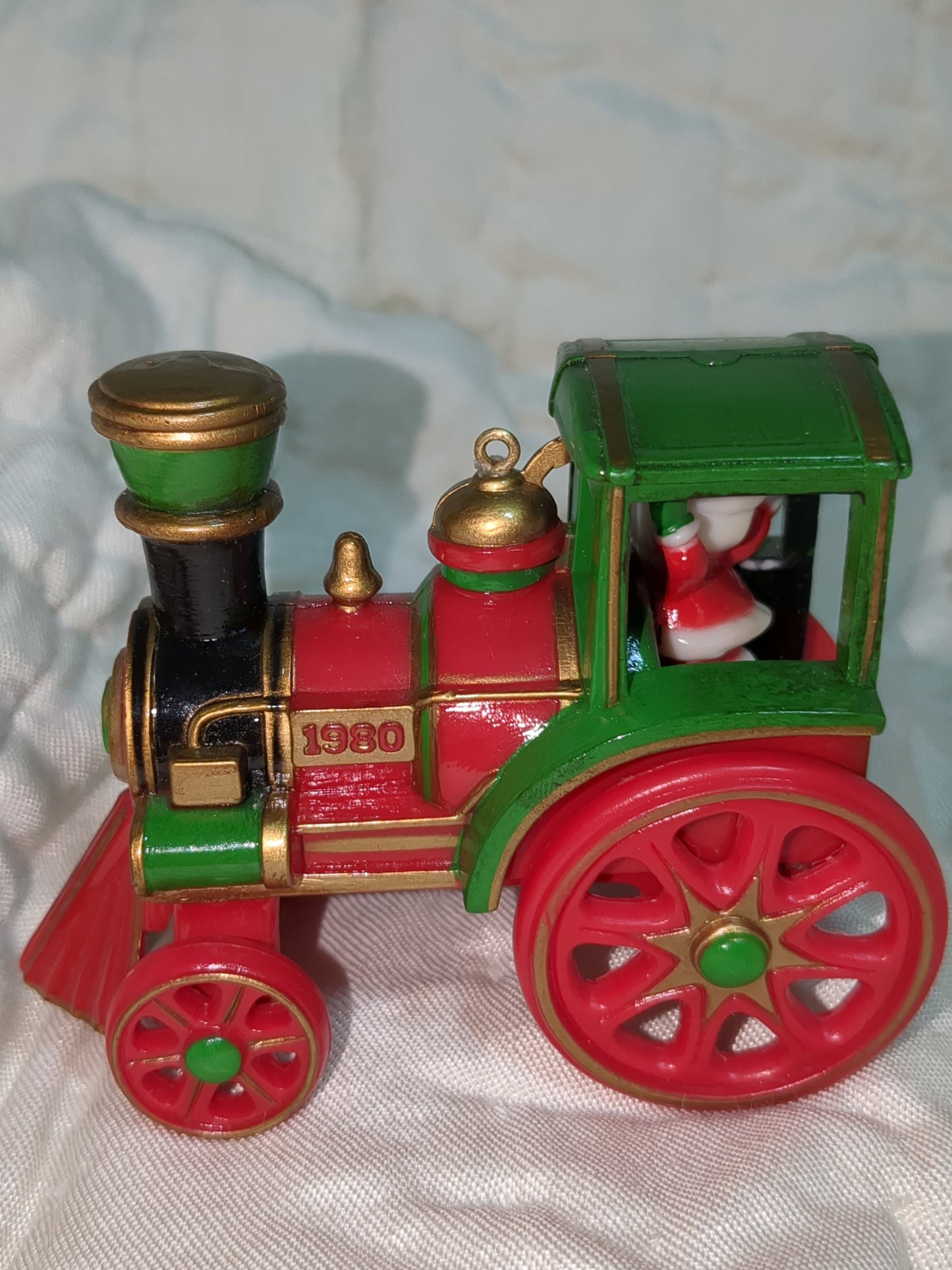 vintage Hallmark 1980 train Santa's Express Here Comes Santa #2 Santa's Travel Ornament