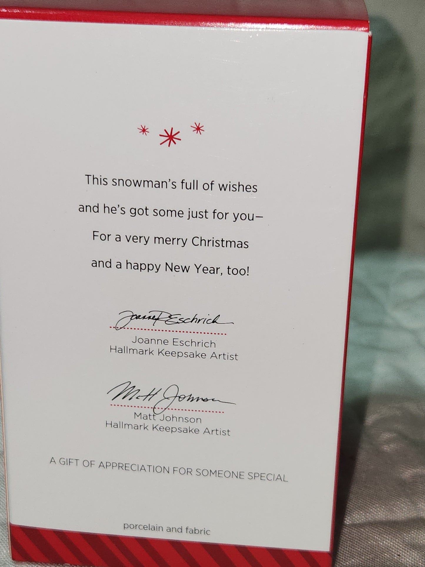 Hallmark Keepsake Ornament 2014 Merry Wishes Snowman Limited Edition ho111