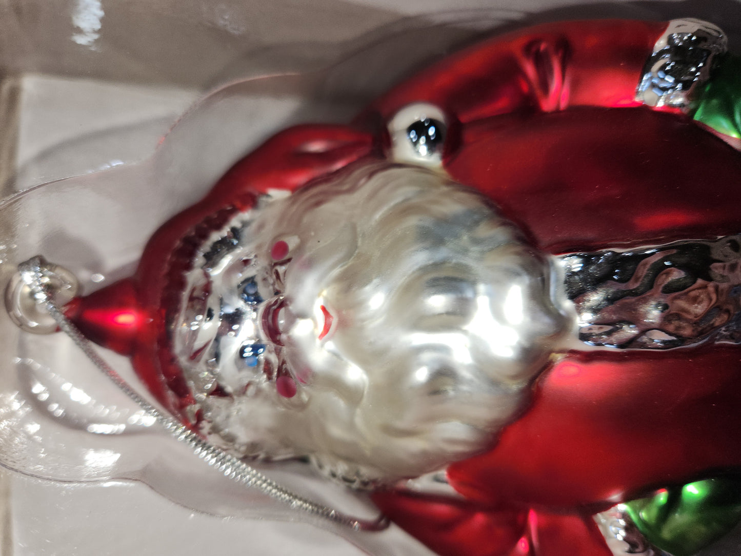 Department 56 St Nick Santa Claus Christmas Ornament Mercury Glass 9.5 Inch orn87