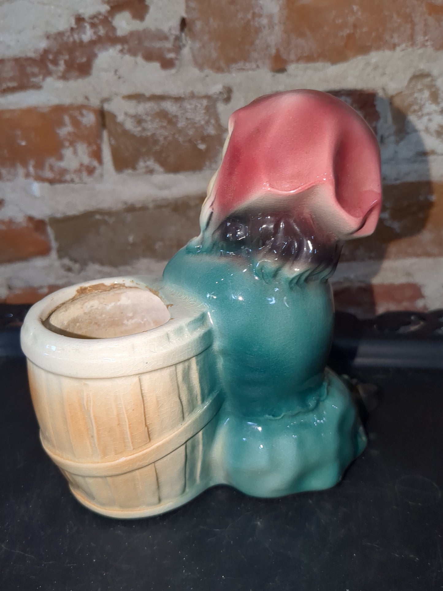 vintage Royal Copley girl planter pl0022