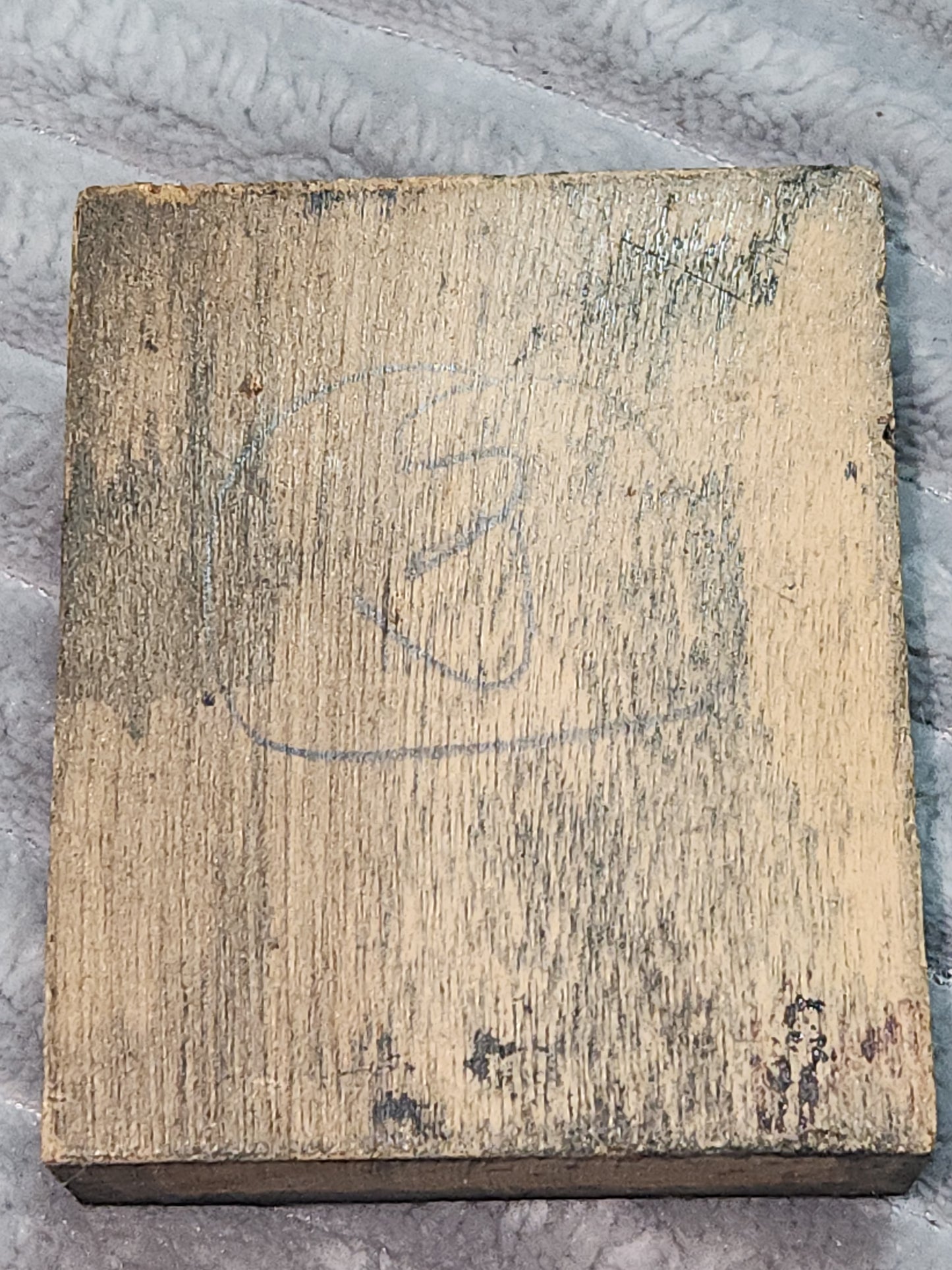 Vintage Wood Metal Newspaper Print Block Printer's Press Grapevine Grapes Flower pbgv