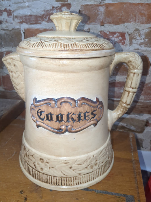Upcycled Vintage Treasure Craft Teapot Cookie Jar German