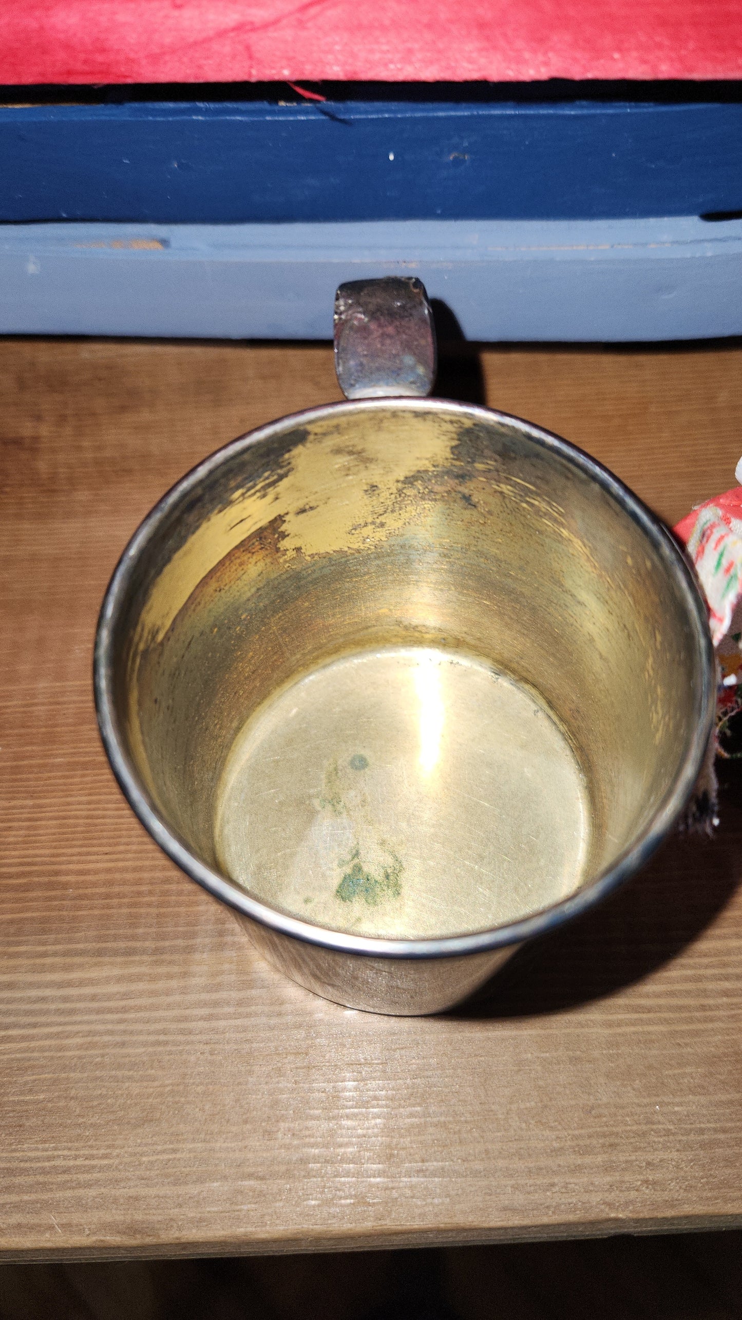 Antique silver baby cup ss120