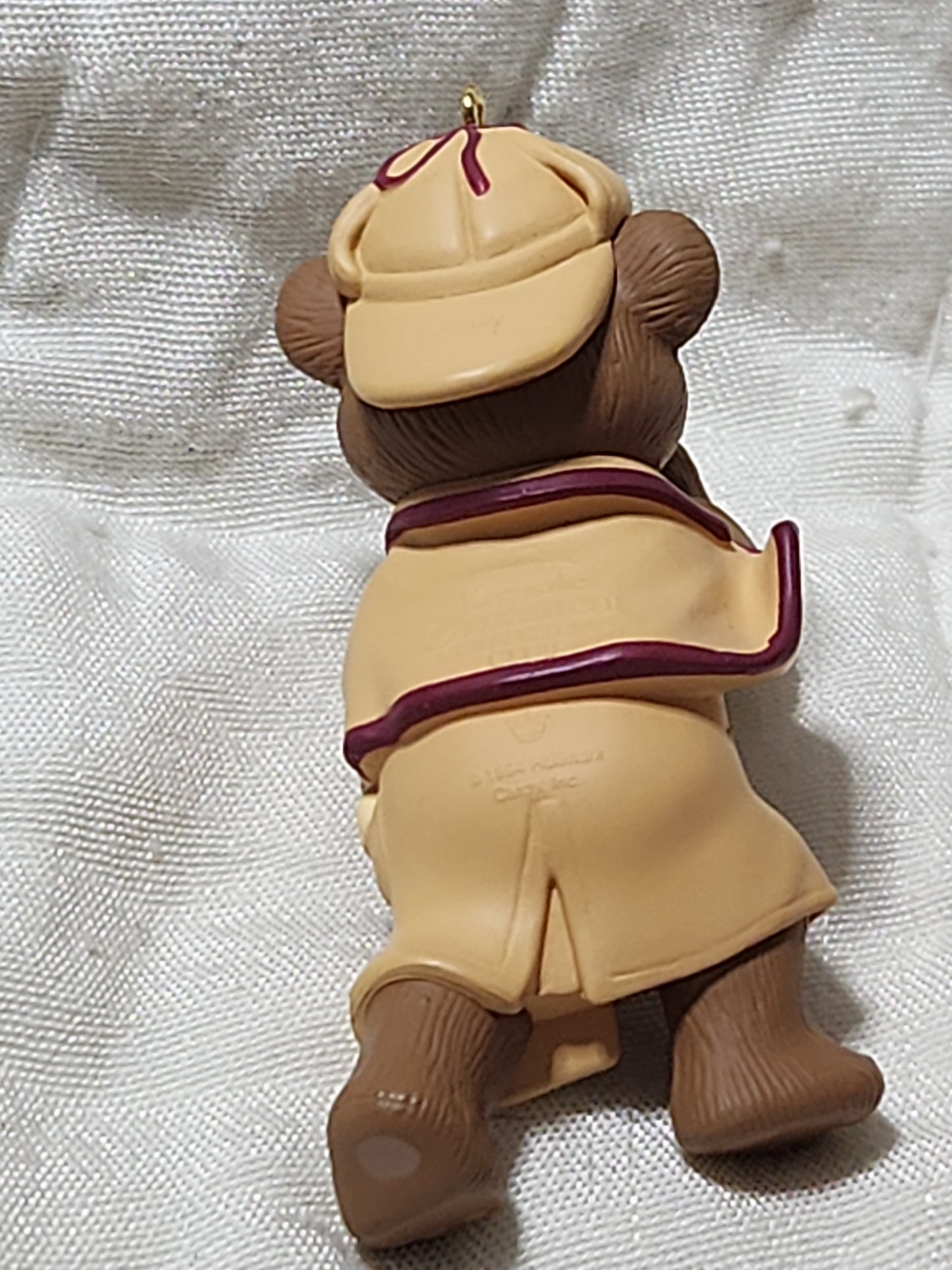 Vintage Hallmark Keepsake Collector's Club Ornament 1994 Holiday Pursuit Bear Detective