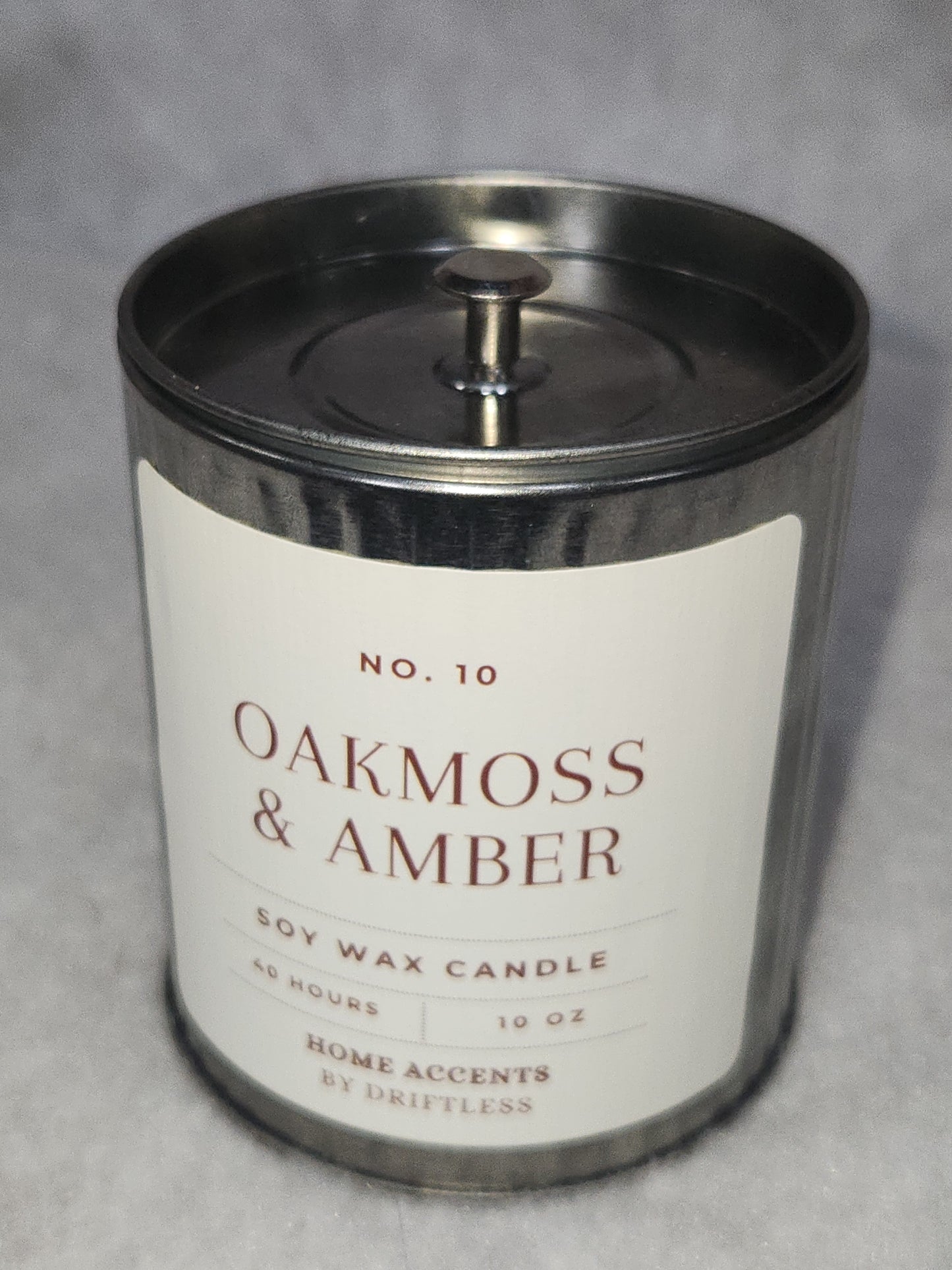 Home Accents Soy Wax Candle 10 oz Oakmoss & Amber oac