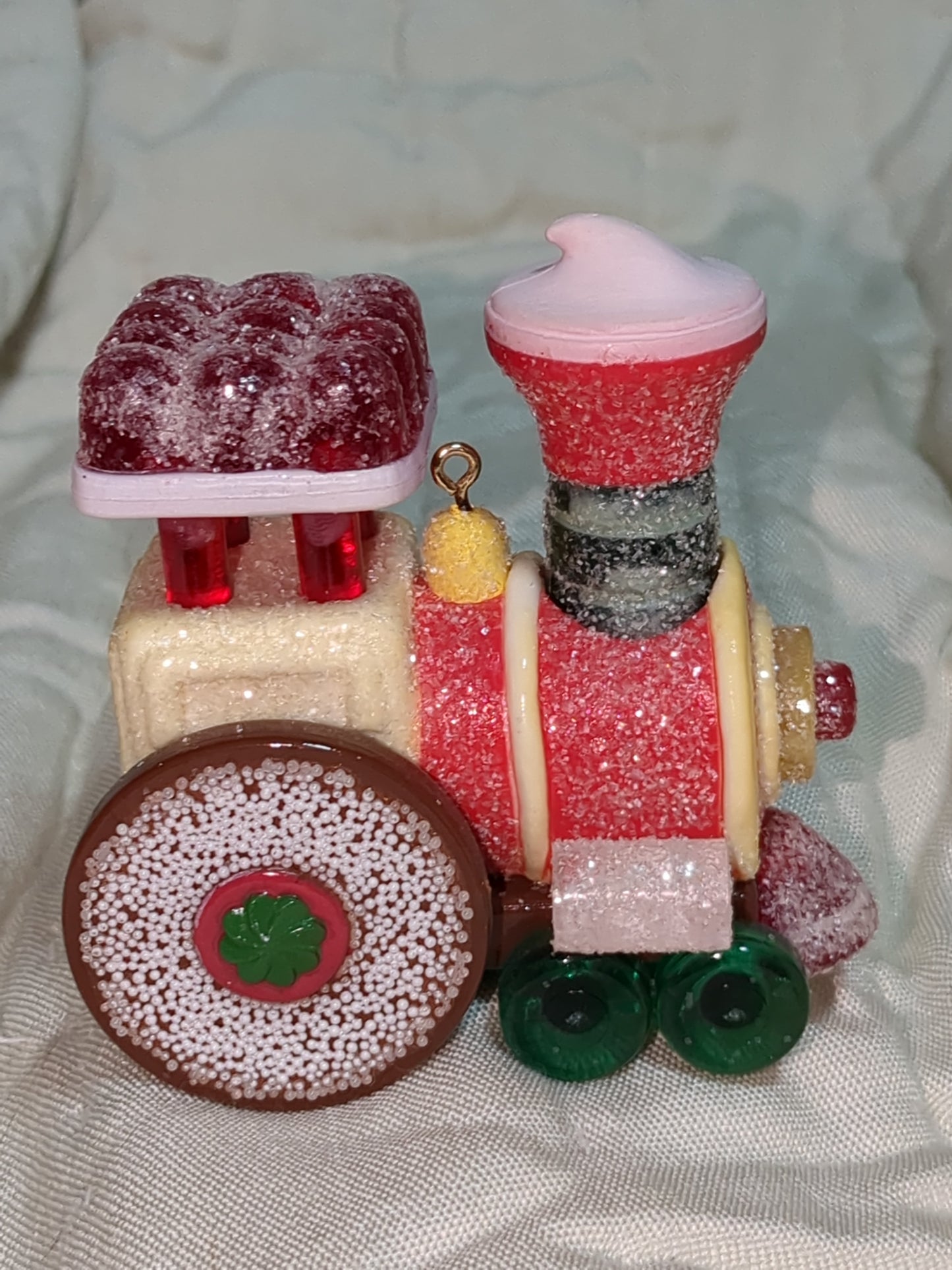 Vintage Hallmark Ornament The Candyville Express 1981 Candy Train Locomotive ho232