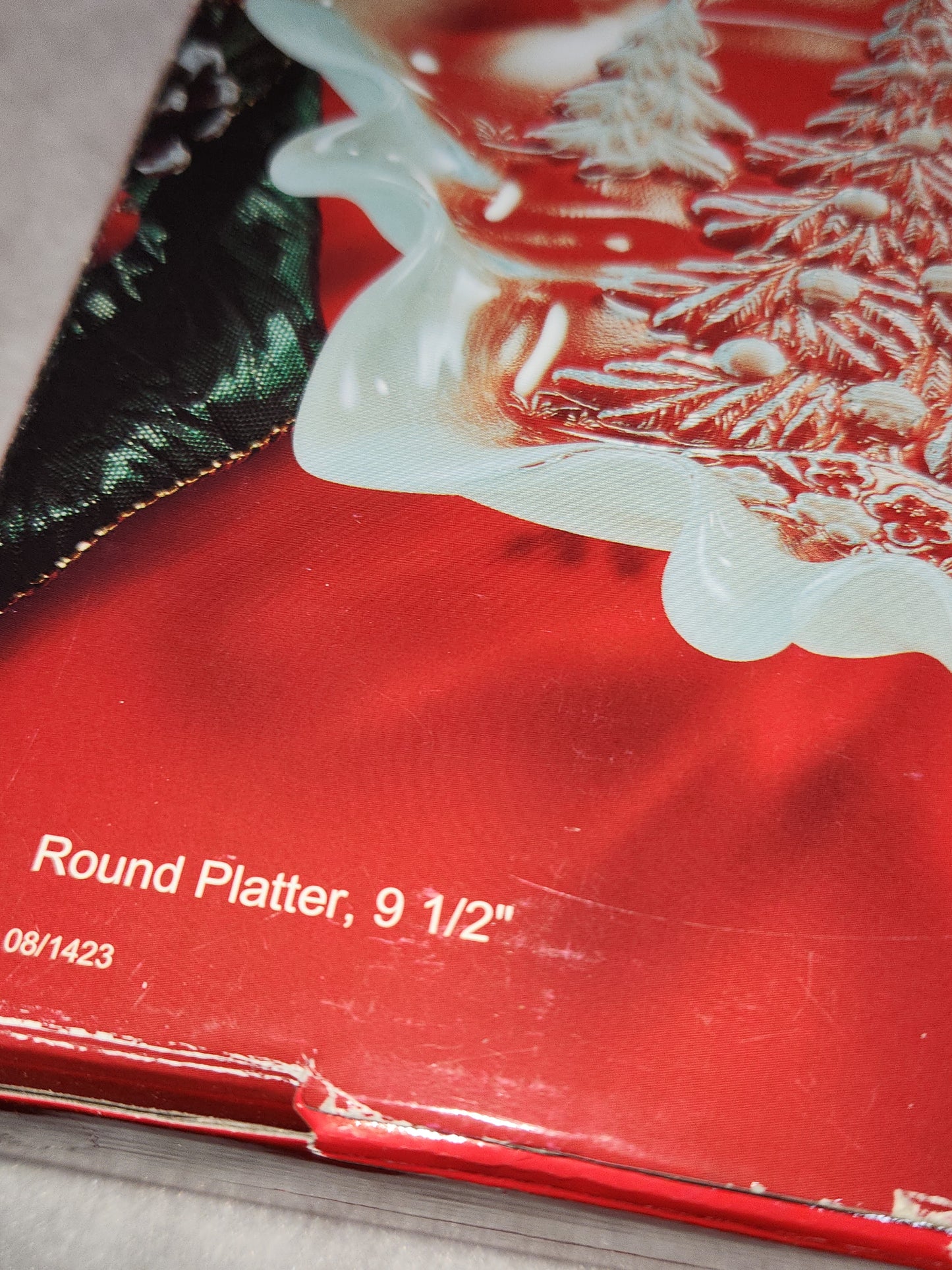 Vintage Mikasa Holiday Classics Christmas Platter Frosted Christmas Platter NIB mk29