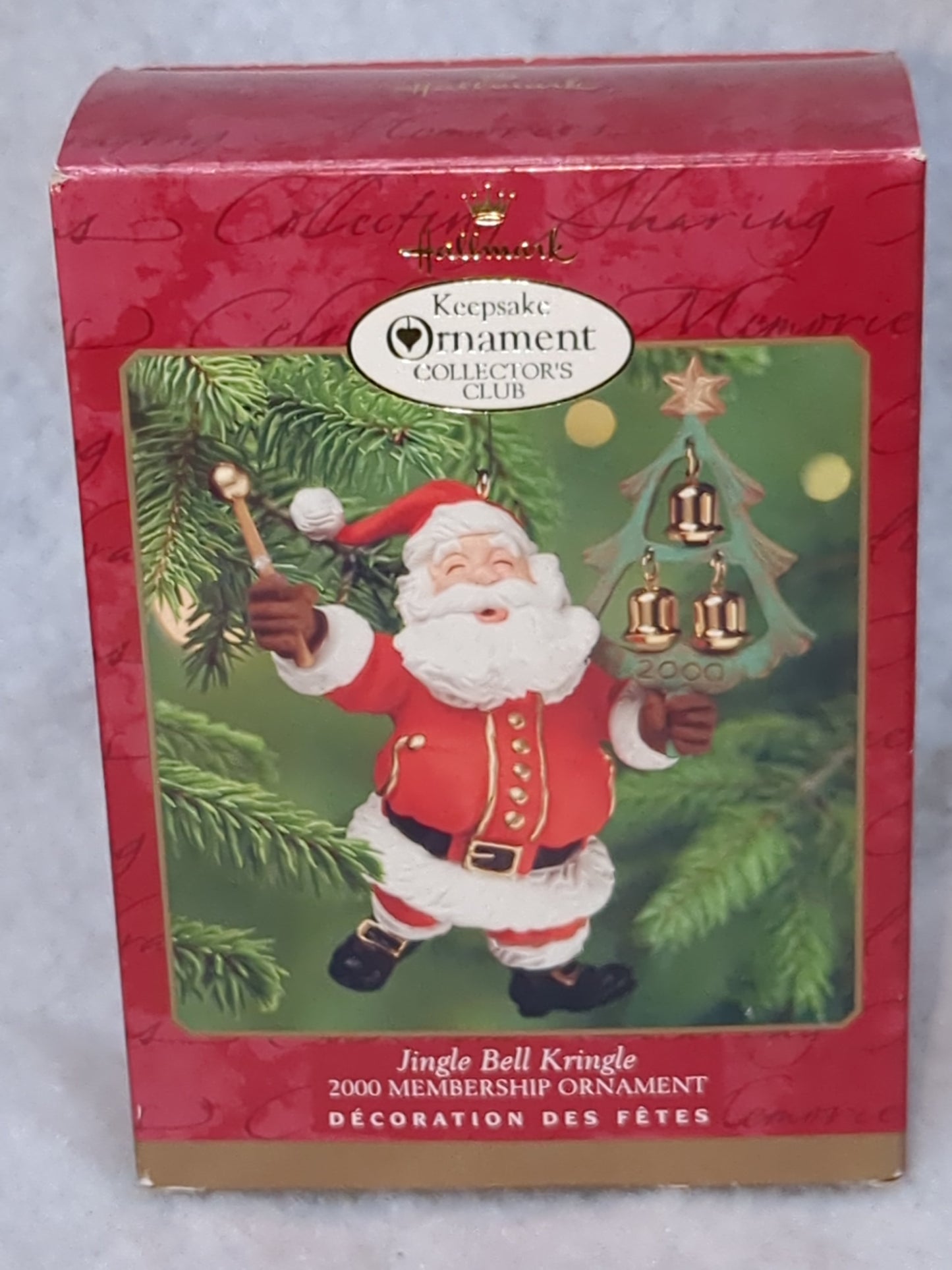 Hallmark keepsake Collectors Club ornament 2000 Jingle Bell Kringle Santa ho43