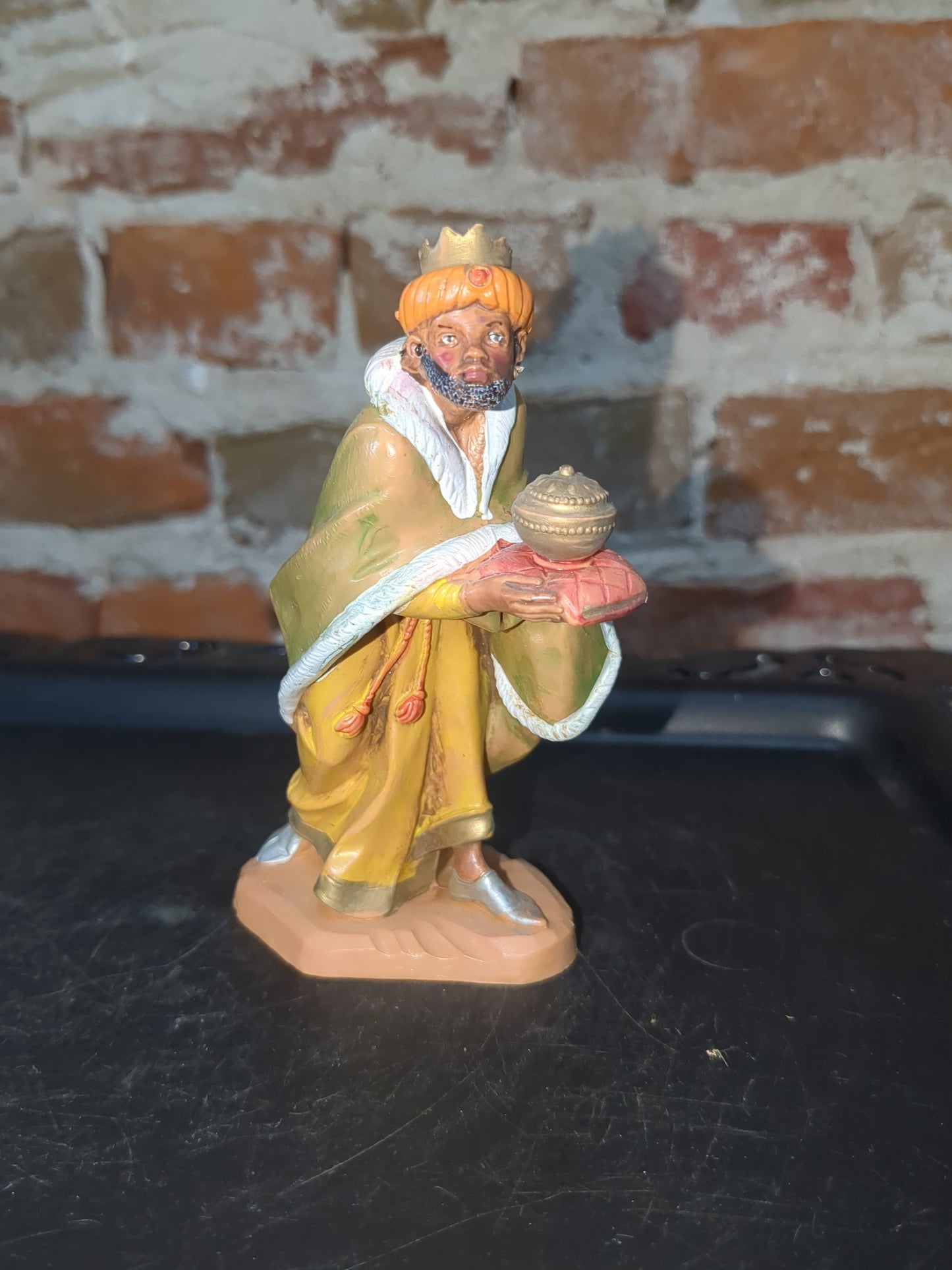 Vintage Fontanini 5" centennial collection nativity made in Italy Jesus Mary Joseph, wise men, camel, goat, sheep, Angel, John, Josiah, Naamah, stable fn79