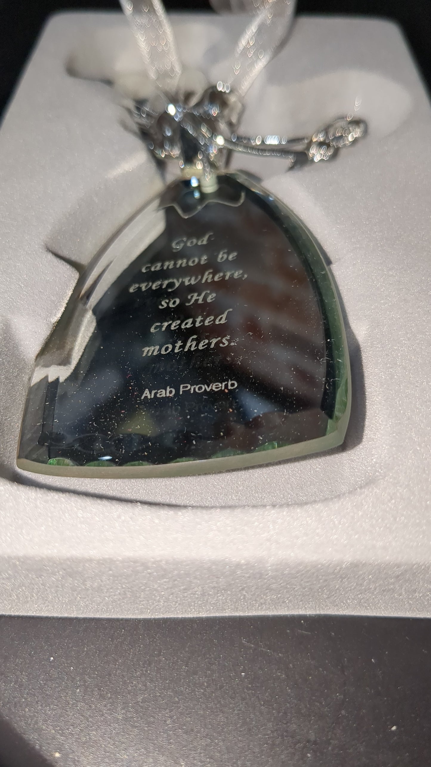 Angelic Reflection angel ornament "God cannot be everywhere, so He created mothers" ang66