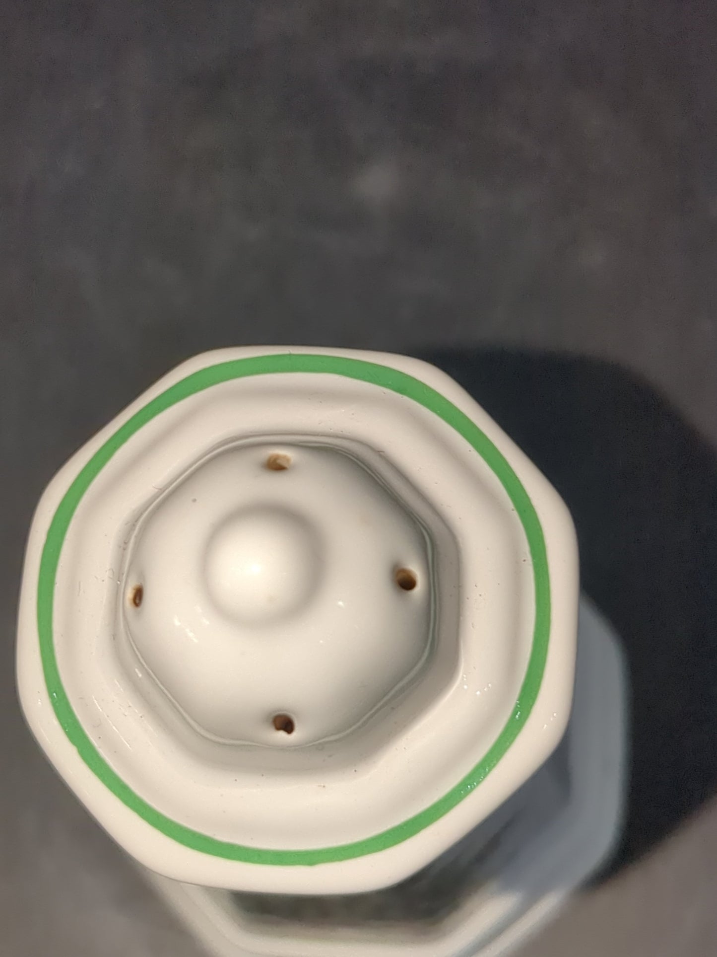 Vintage replacement Pfaltzgraff Christmas Tree Heritage Salt Shaker Tall Porcelain. ONE SHAKER ONLY
