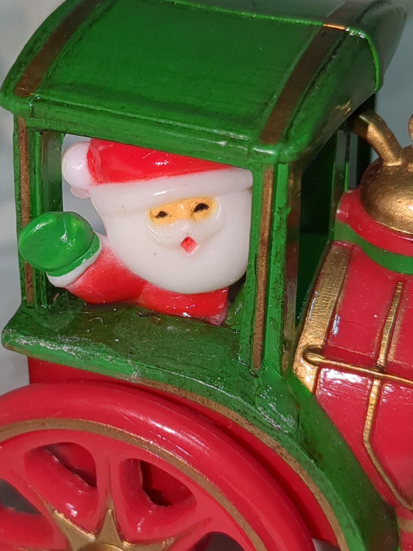 vintage Hallmark 1980 train Santa's Express Here Comes Santa #2 Santa's Travel Ornament