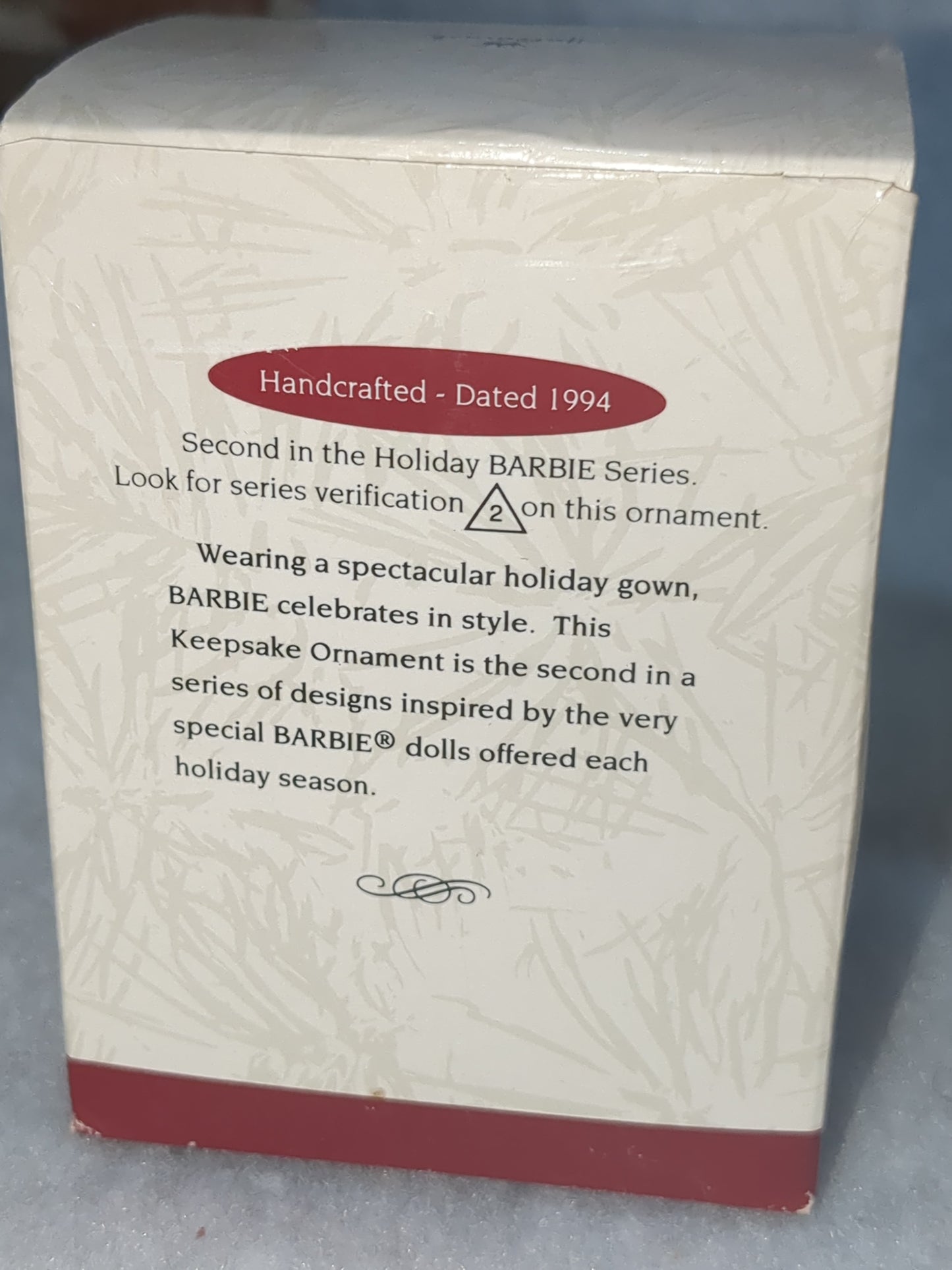1994 Hallmark Holiday Barbie. 2nd in Holiday Barbies Series. New box and bubble wrap. Hob6