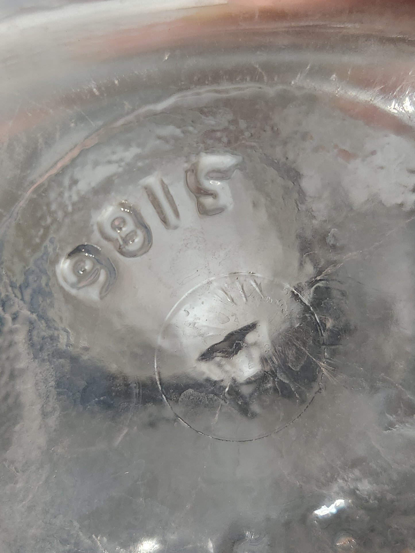Vintage 1930-1940’s Hazel Atlas Diamond Clear Glass Jar Canister for coffee, tea, sugar jar43