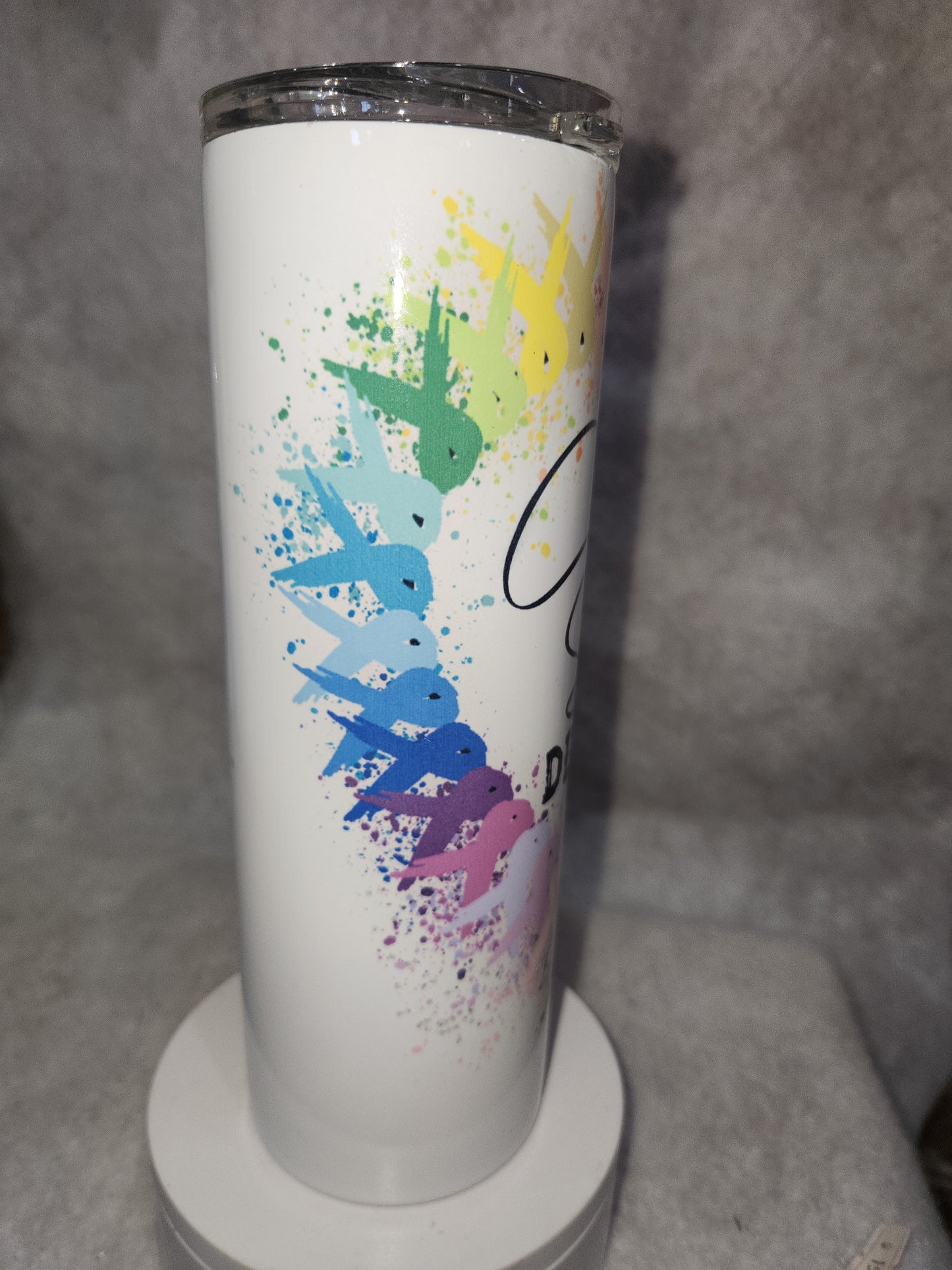 20 oz insulated Stainless Steel Tumbler Cancer Sucks With Cancer Ribbons tcs1