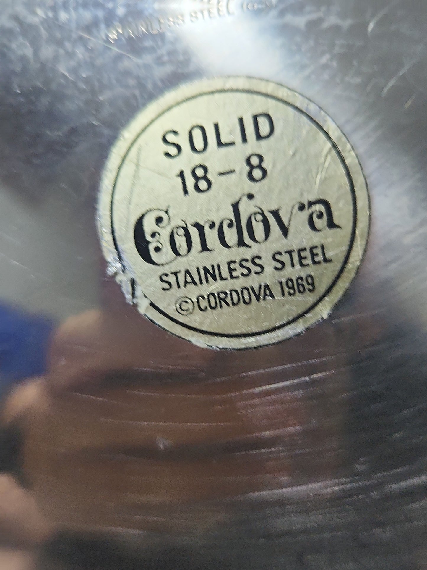 Vintage Cirdova Stainless Steel Serving Tray Solid 18-8 MCM Mid Century Modern ssa453