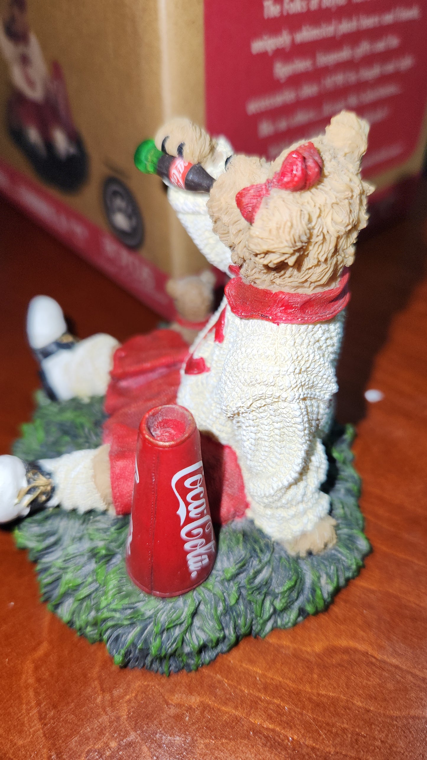 Coca-Cola Coke Boyds Bear cheerleader Dinah Gimmie A "C" Figurine 919938 Coke cc231a