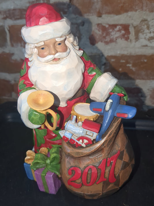Jim Shore CHRISTMAS MAGIC'S IN THE BAG 2017 Santa Claus  4059922