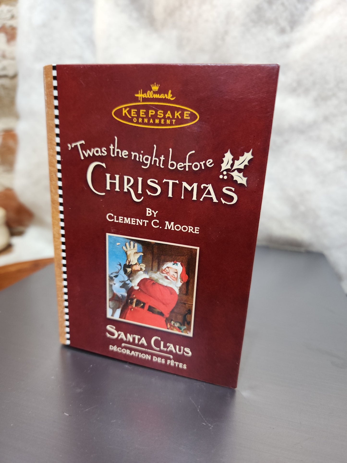 Hallmark Keepsake Ornament 2001 Twas the Night Before Christmas Santa Claus ho801