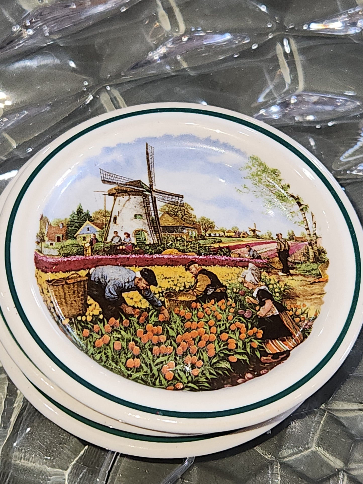Vintage 1984 Royal Schwabap Mini Plates 3 1/2"