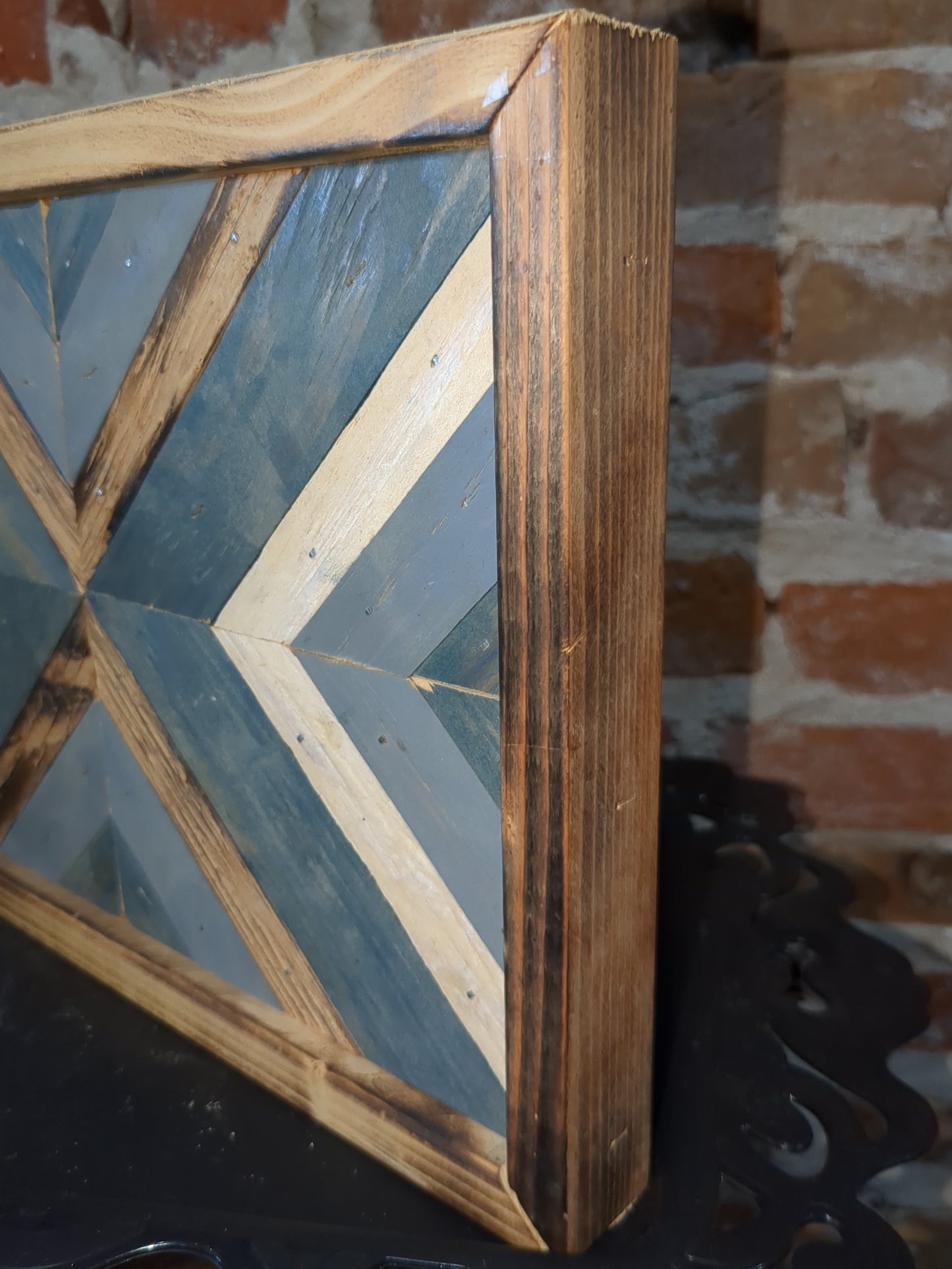Wall Art made from wood painted stained #1