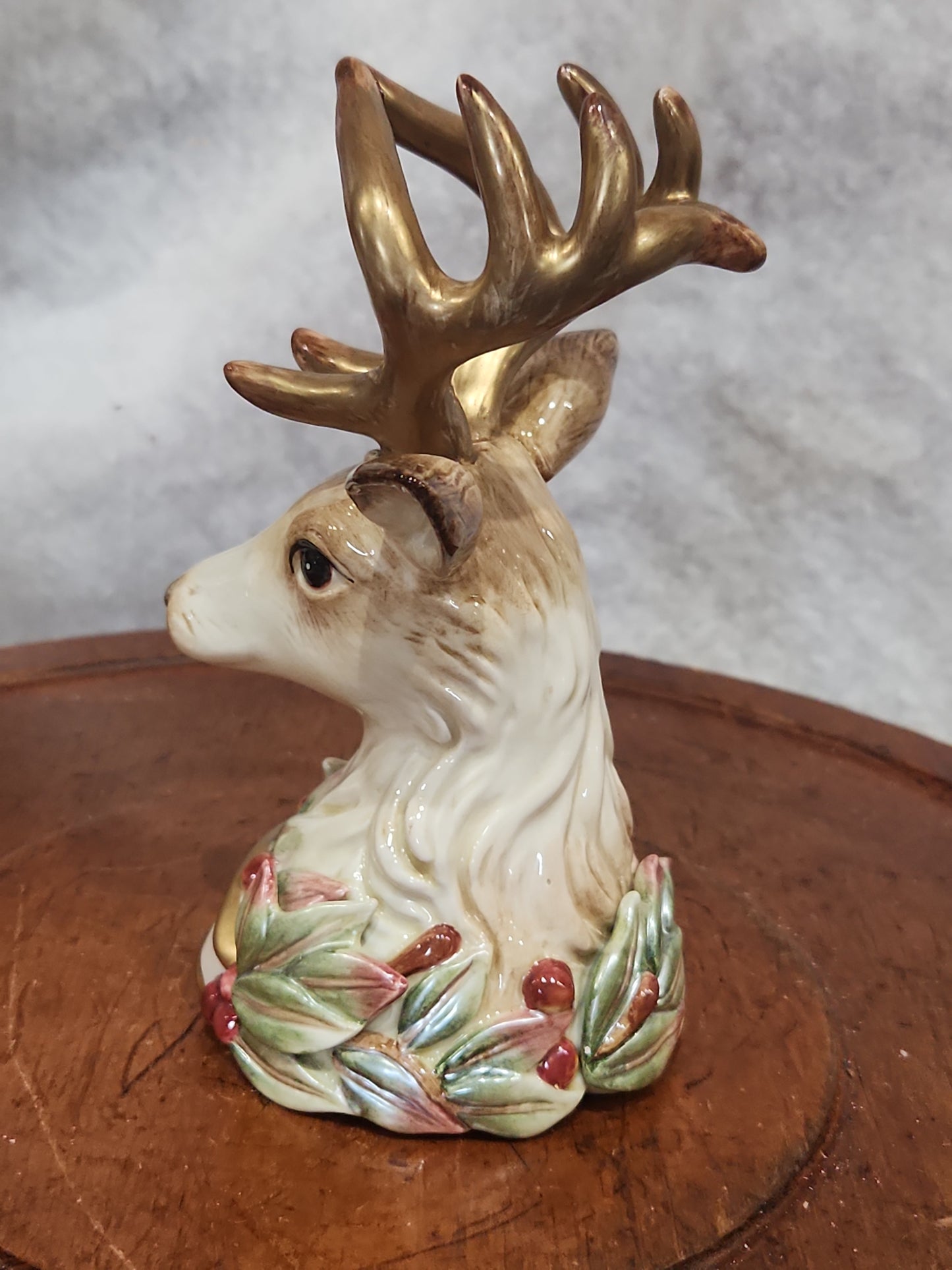 Vintage Fitz & Floyd Enchanted Holiday Bell Collector's Series Limited Edition Deer 2002