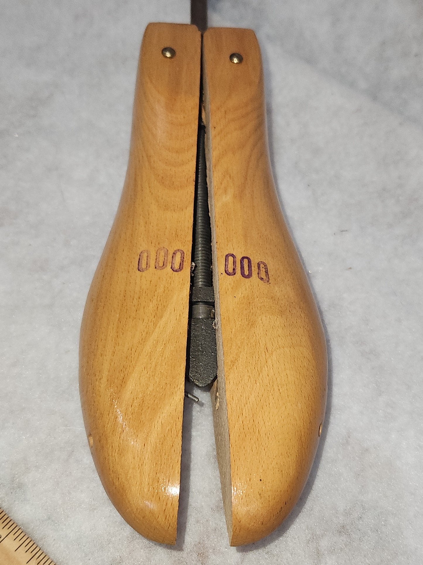 Vintage Wood and Steel Twist Handle Shoe Stretcher Yugoslavia wss6
