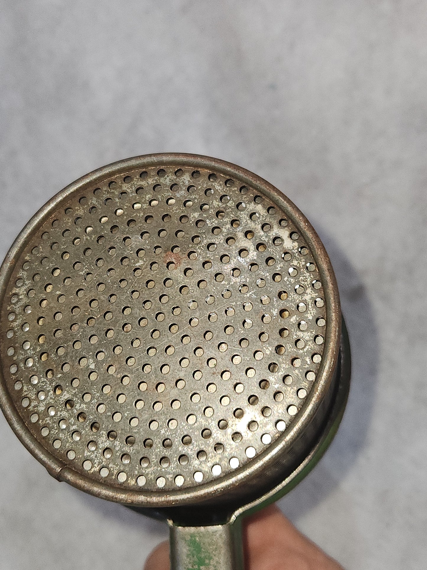 Vintage Potato Ricer Green Handle Universal No Makers Mark kit917