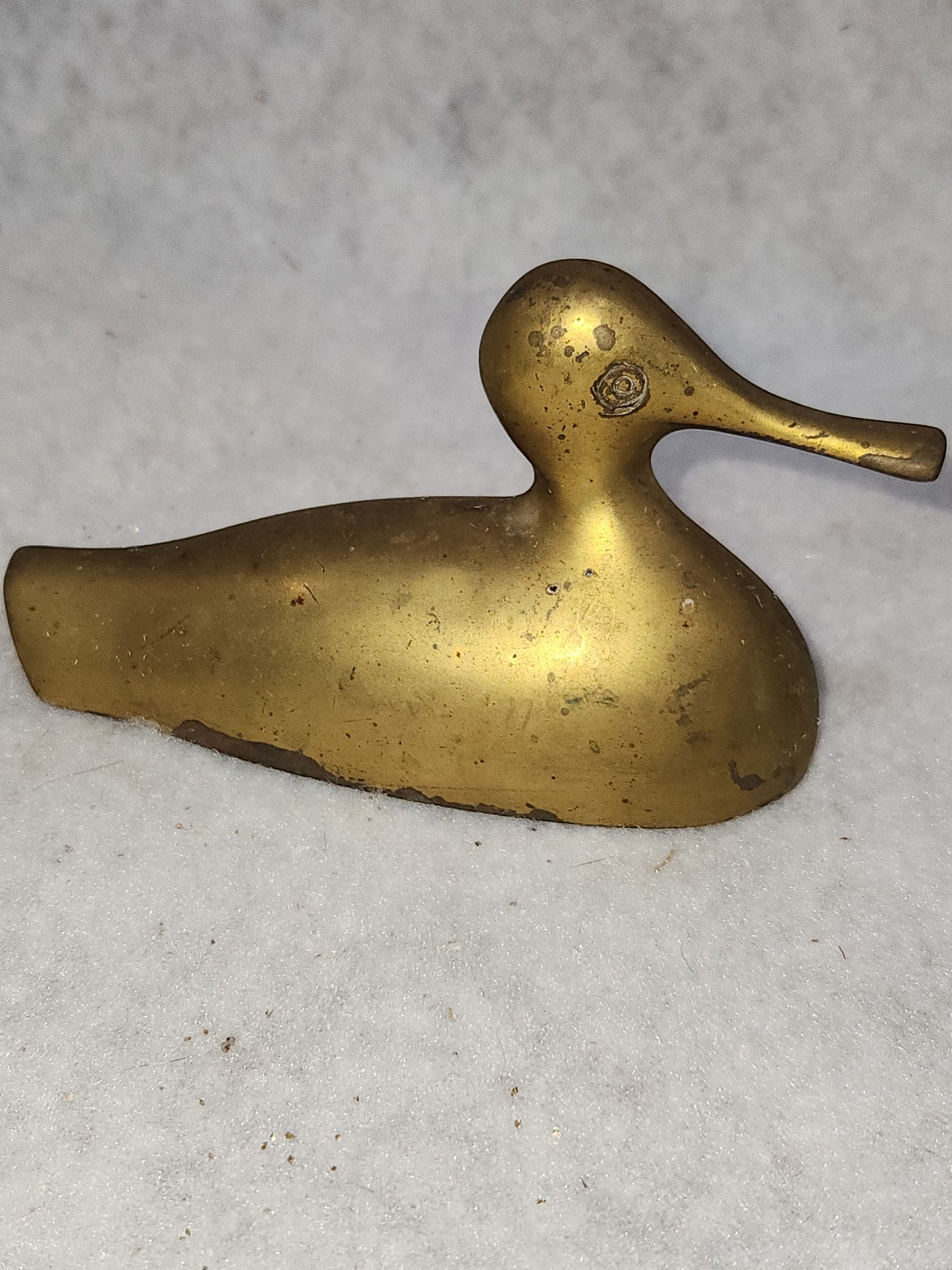 Vintage Brass Swimming Duck br98
