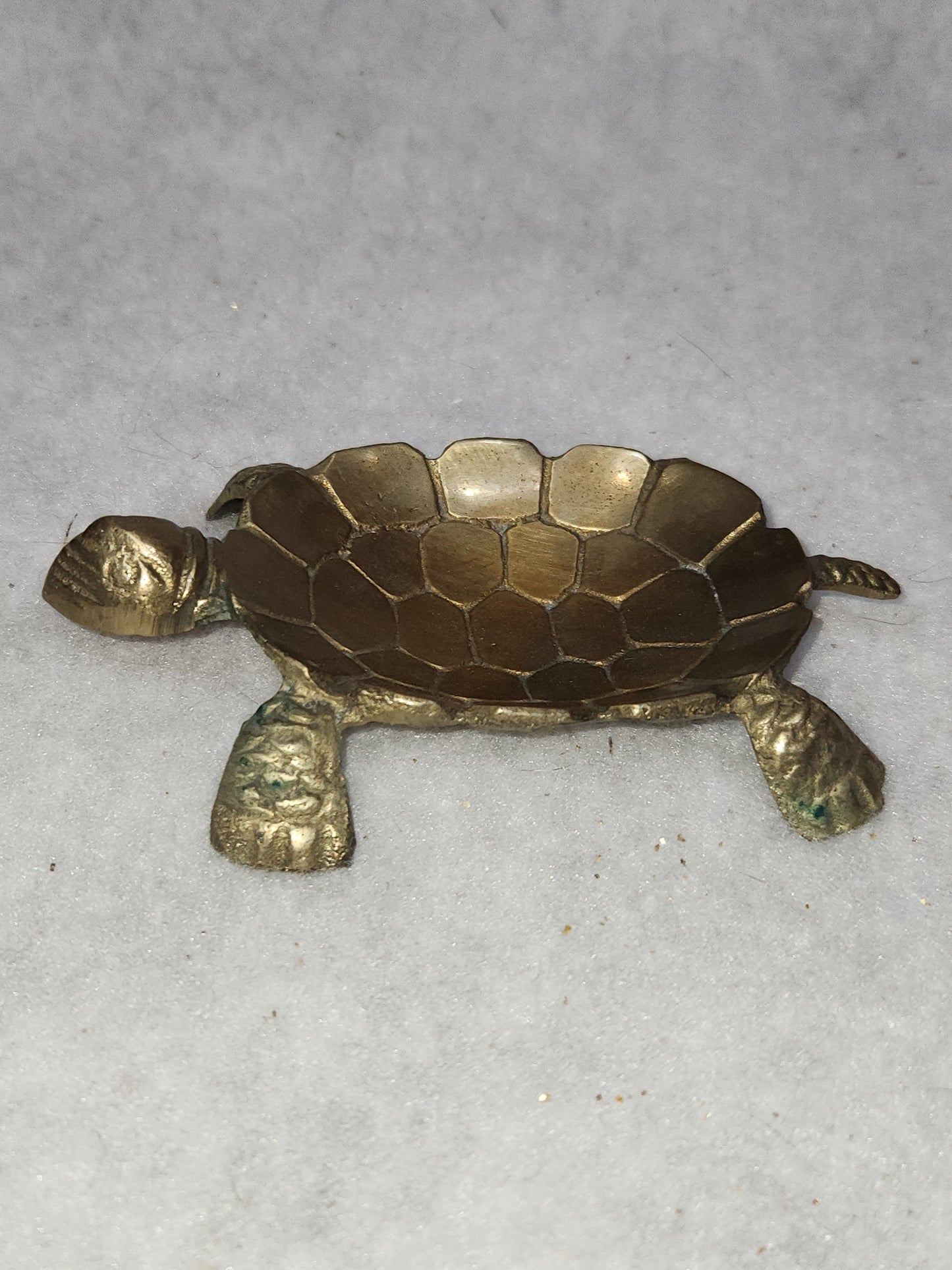 Vintage Solid Brass turtle trinket dish br120