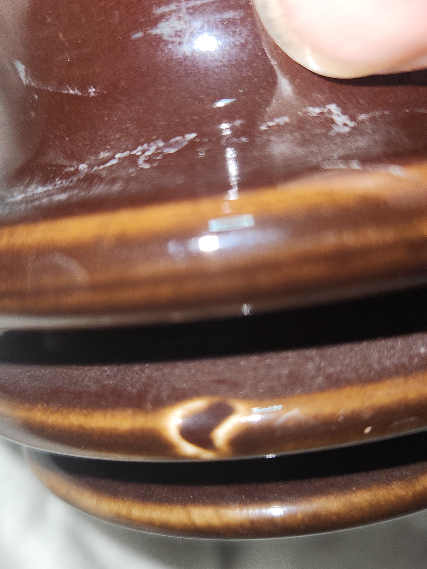 Illinois Electric Porcelain Co. Brown Glazed Ceramic Porcelain Telephone Insulator beehive spool iep1