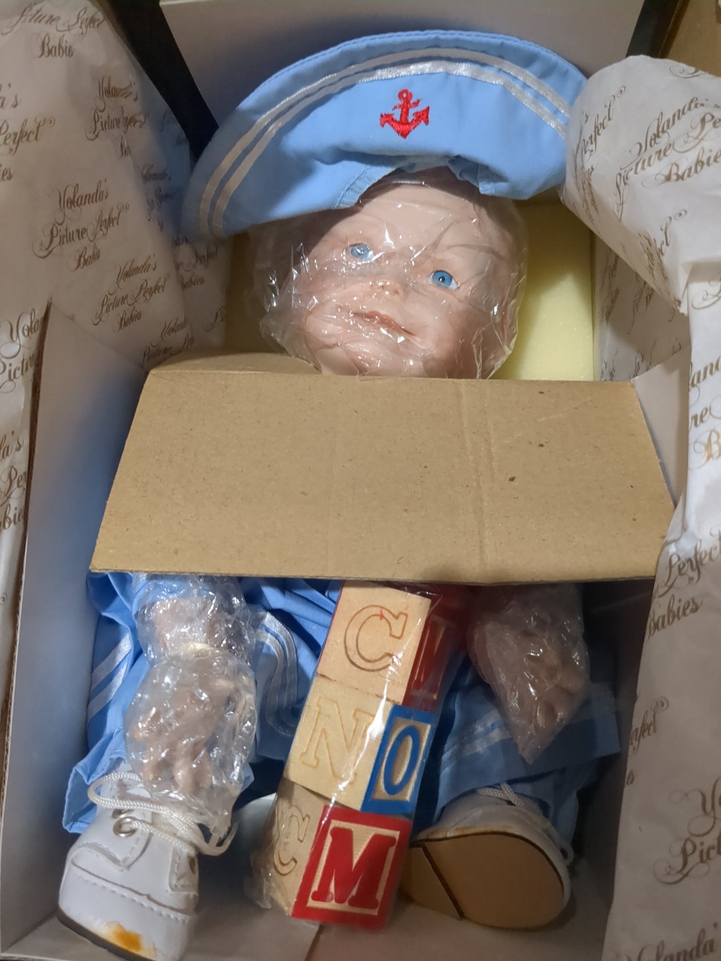 Edwin M. Knowles Yolanda's Picture Perfect Babies Amanda new In Box life-like realistic real baby doll