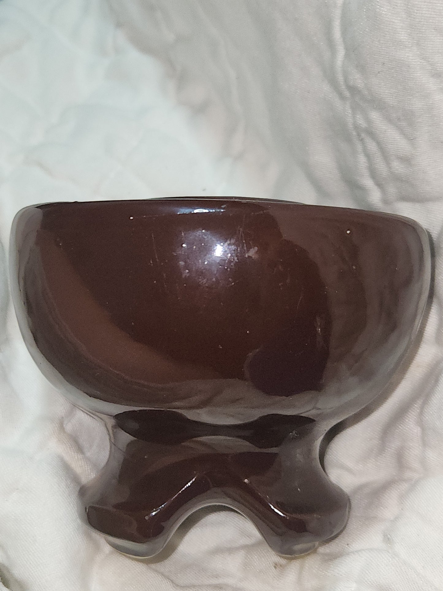 Vintage Victor Insulators Inc. Large Brown Drip Glaze High Voltage Ceramic Insulator insv1