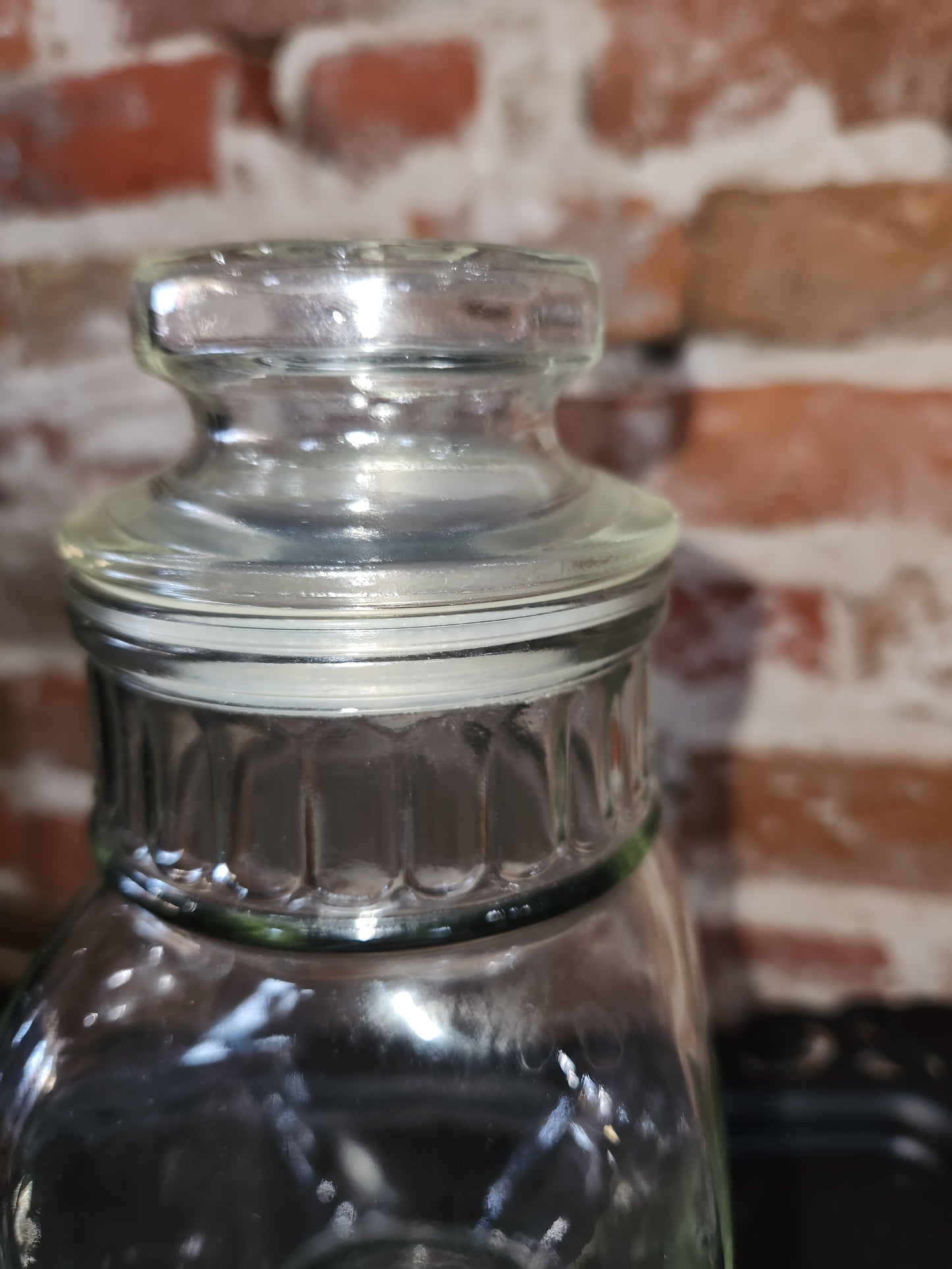 Antique Footed Hourglass Candy Jar Clear Glass Apothecary Style 9.25” H. Jar7