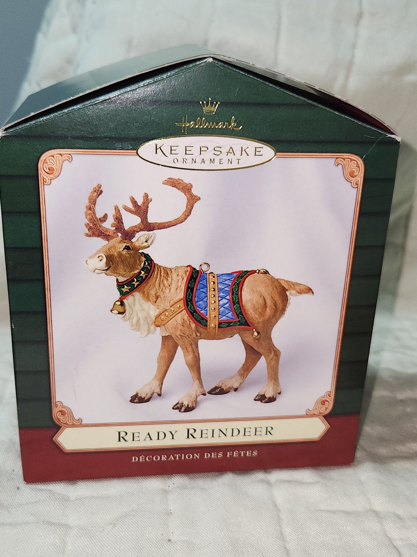 Vintage Hallmark Keepsake Ornament 2001 Ready Reindeer
