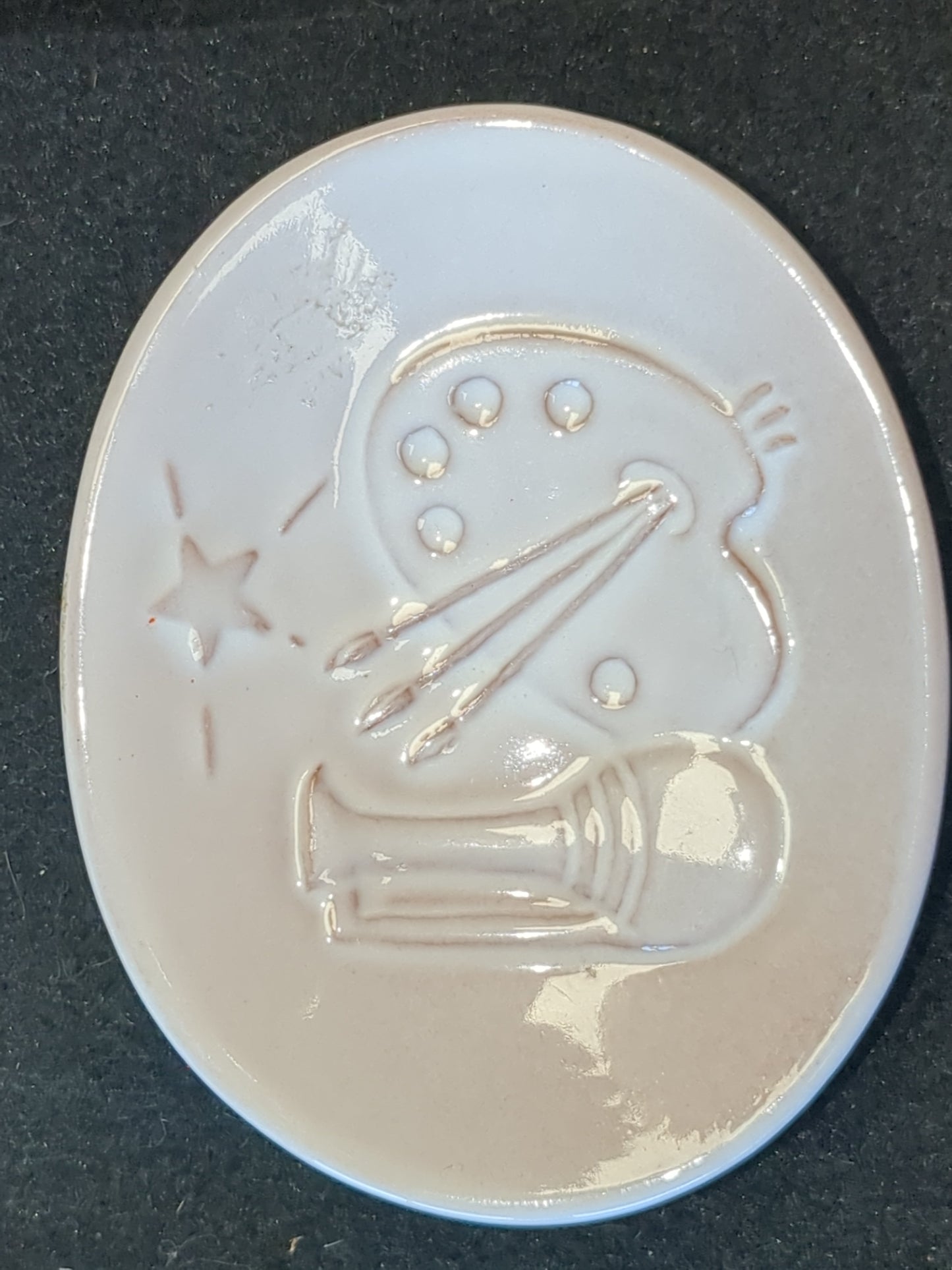 Vintage Frankoma ceramic Christmas card 1978