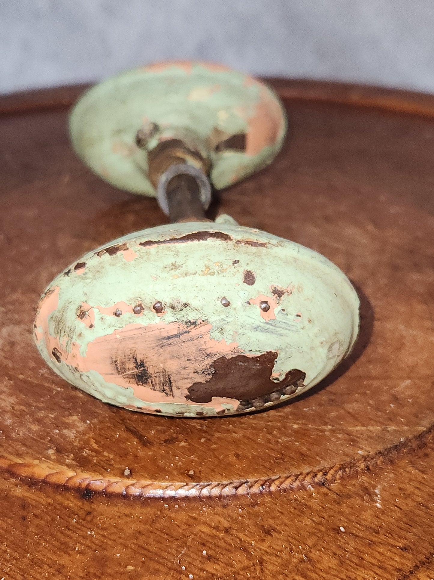 Antique Metal Painted Door Knobs attached to a stem Magnetic kn22