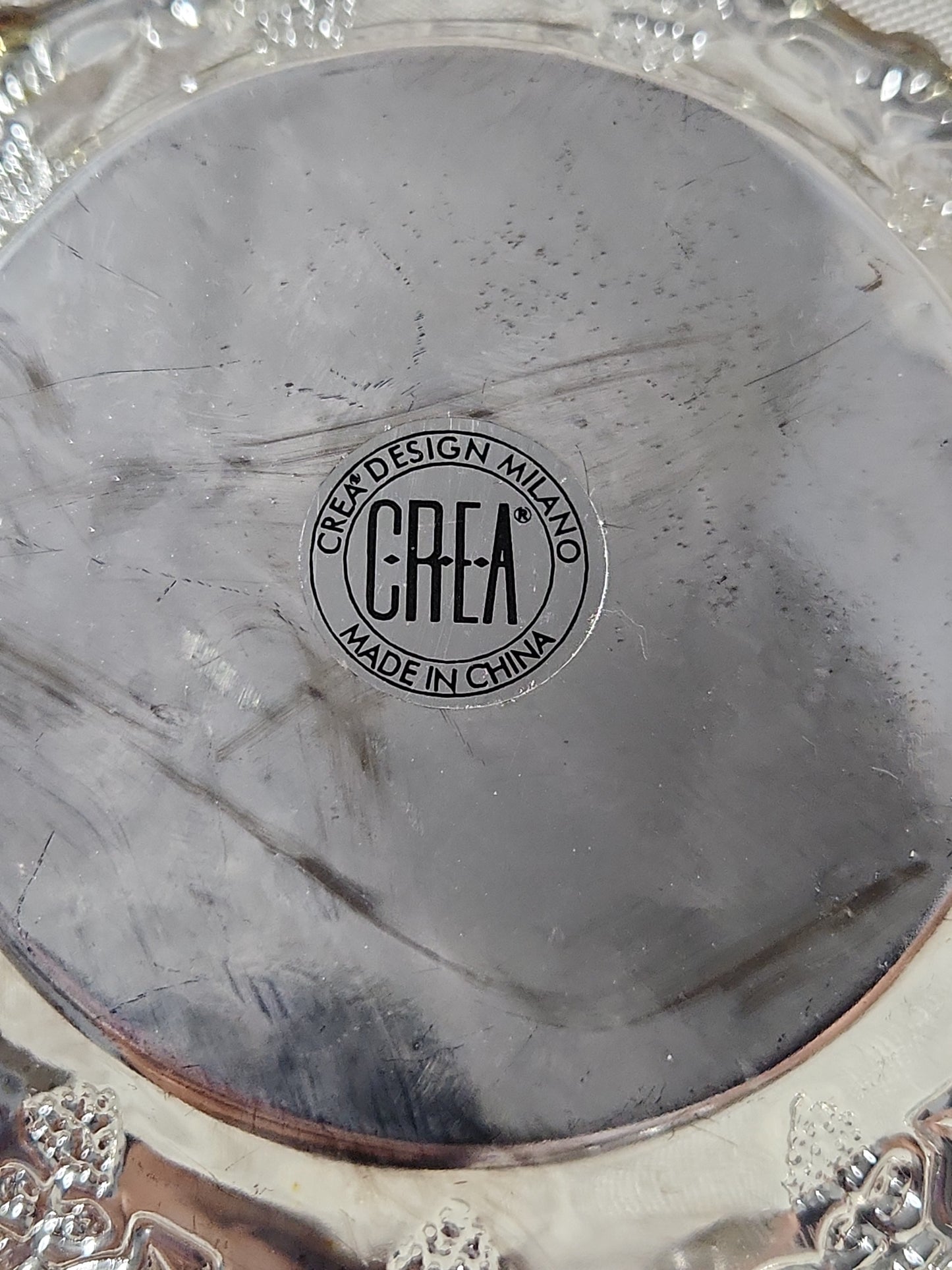 Vintage Set Of 4 Crea Milano Design silver-plated coaster set MCM
