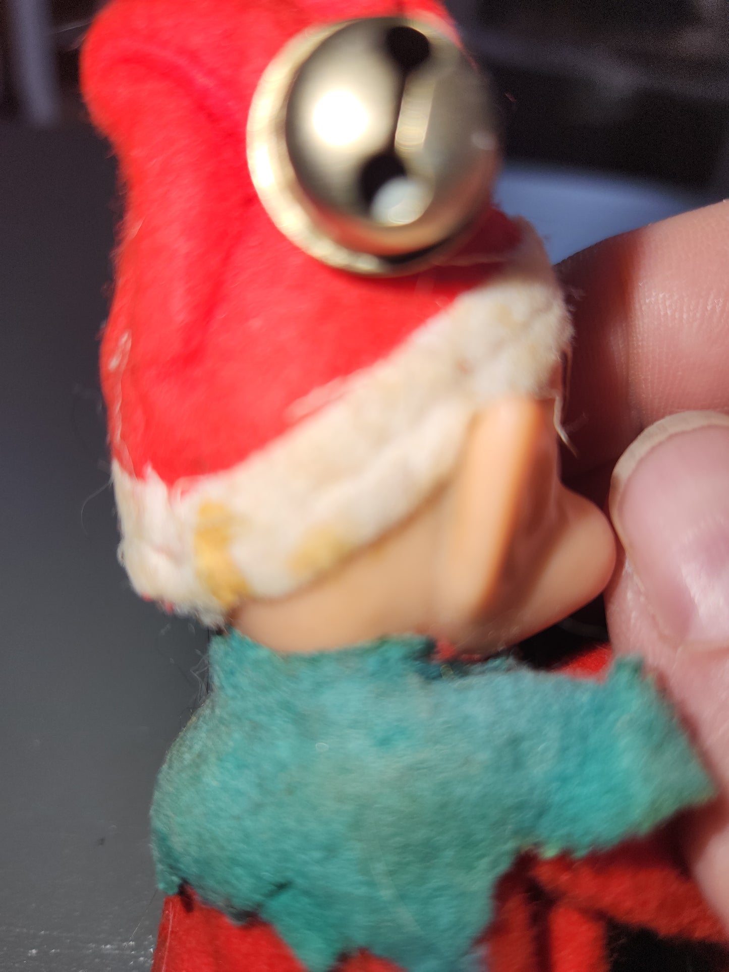 Vintage Rubber Face Knee Hugger Elf Pixie Mid Century Modern Christmas elf27